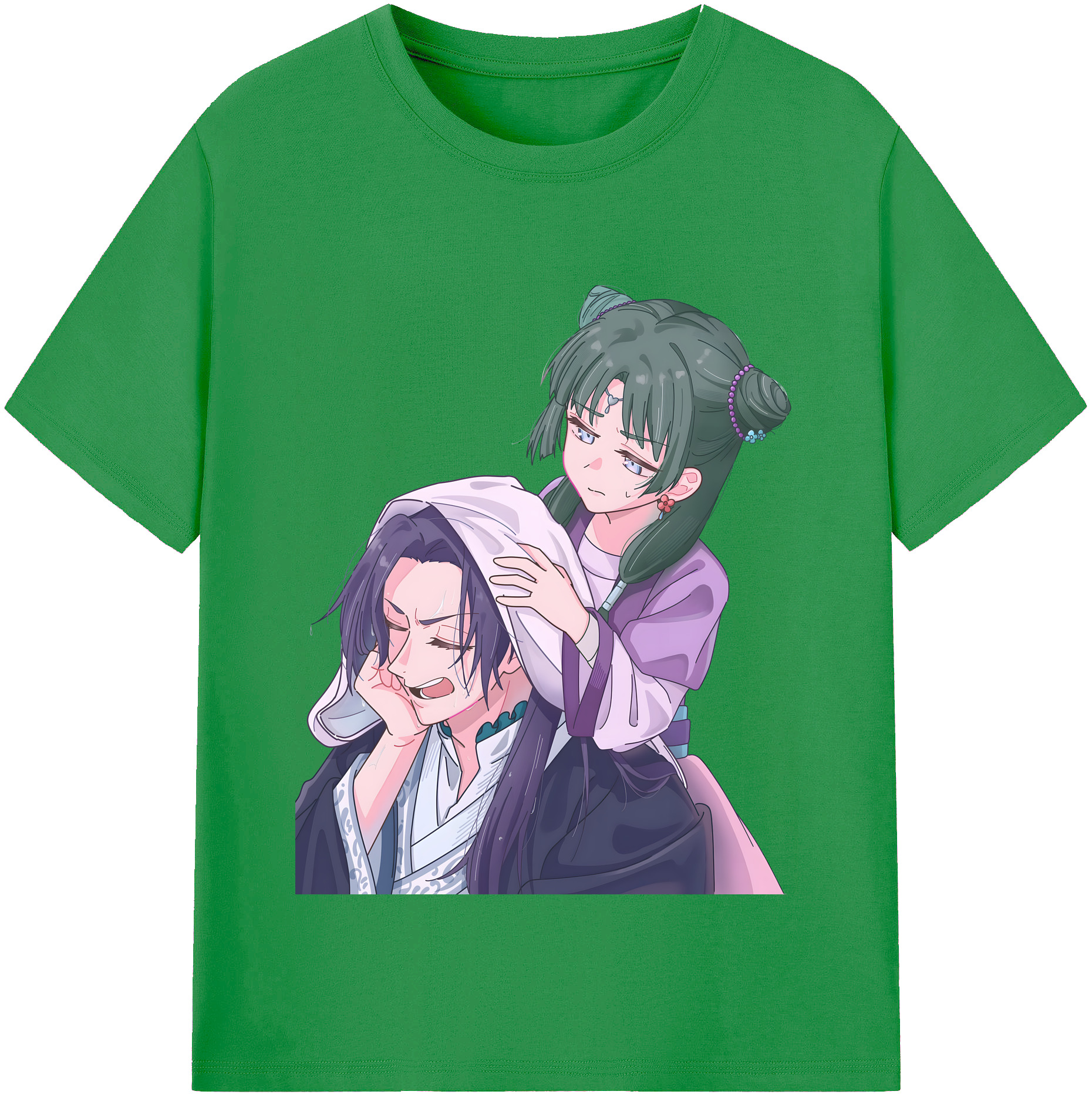 （画像用） 薬屋のひとりごと The Apothecary Diaries レディースカジュアルプリントTシャツ（綿100％）