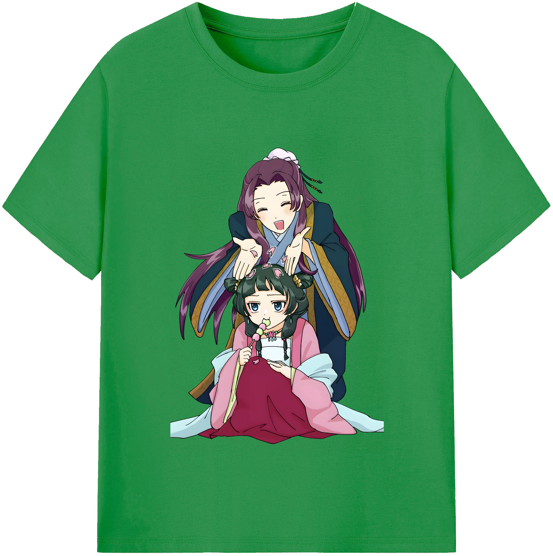 （画像用） 薬屋のひとりごと The Apothecary Diaries レディースカジュアルプリントTシャツ（綿100％）