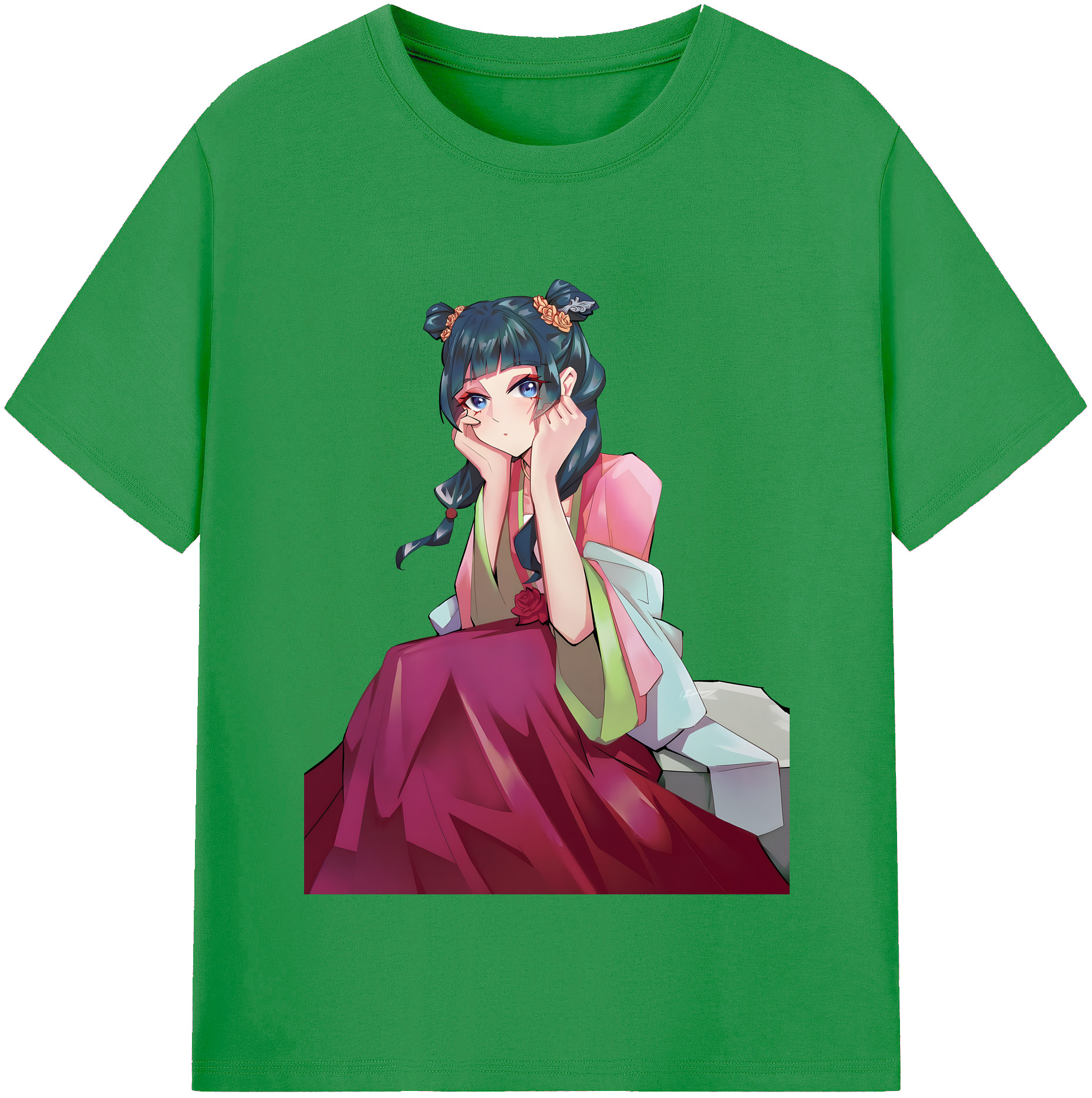 （画像用） 薬屋のひとりごと The Apothecary Diaries レディースカジュアルプリントTシャツ（綿100％）