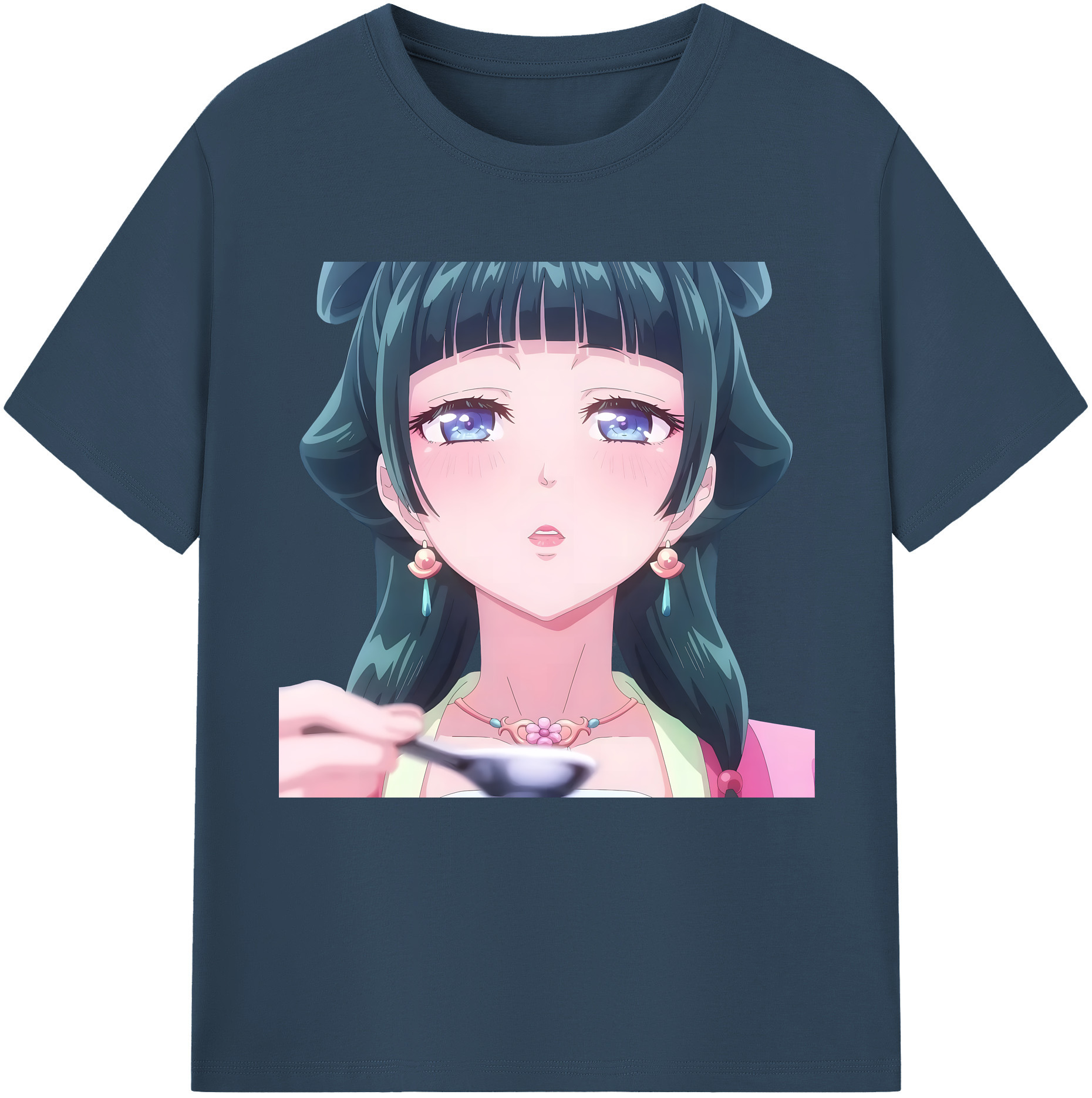 （画像用） 薬屋のひとりごと The Apothecary Diaries レディースカジュアルプリントTシャツ（綿100％）