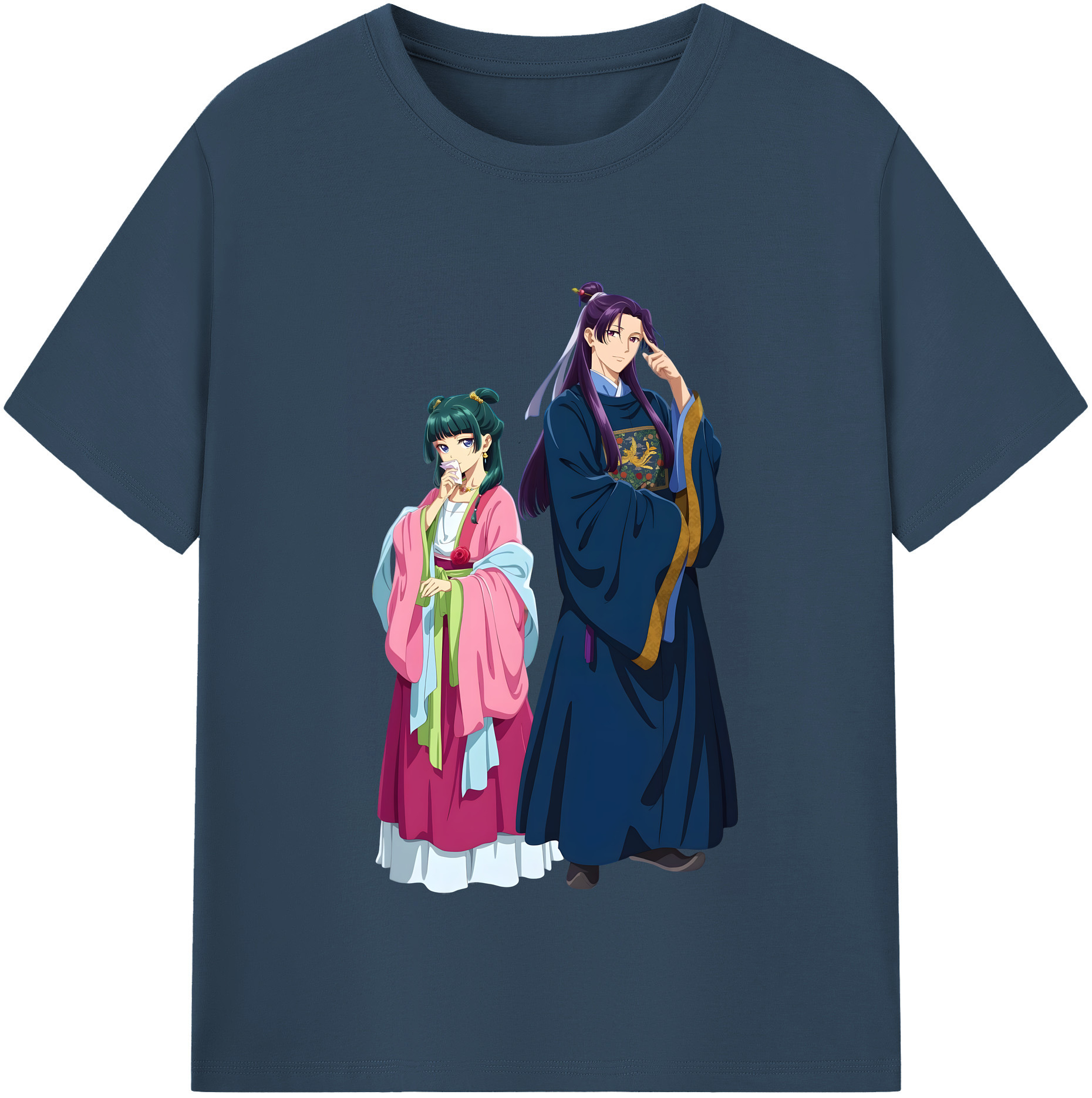 （画像用） 薬屋のひとりごと The Apothecary Diaries レディースカジュアルプリントTシャツ（綿100％）