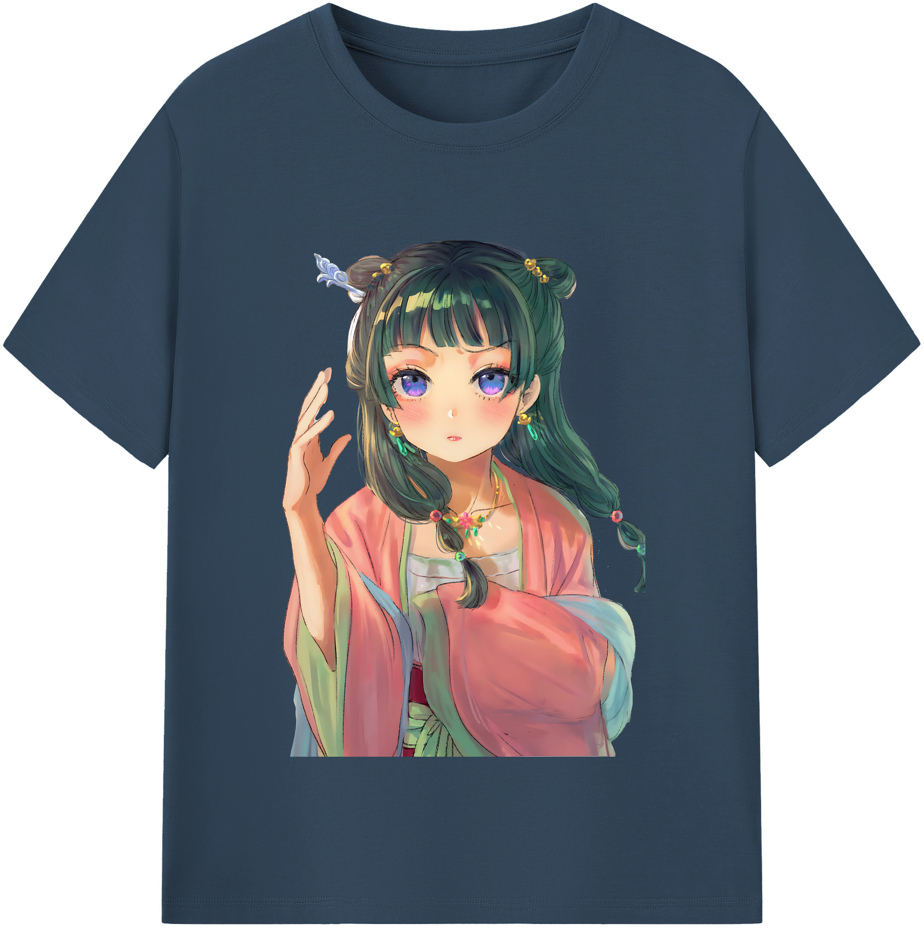 （画像用） 薬屋のひとりごと The Apothecary Diaries レディースカジュアルプリントTシャツ（綿100％）