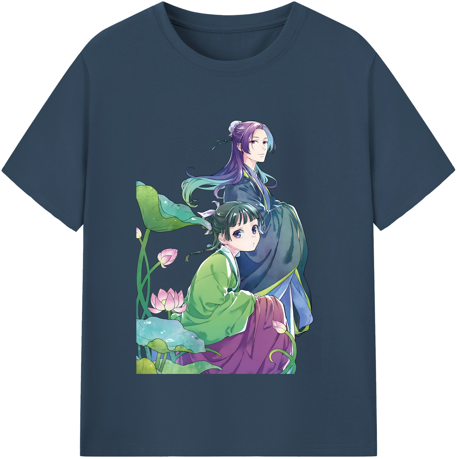 （画像用） 薬屋のひとりごと The Apothecary Diaries レディースカジュアルプリントTシャツ（綿100％）