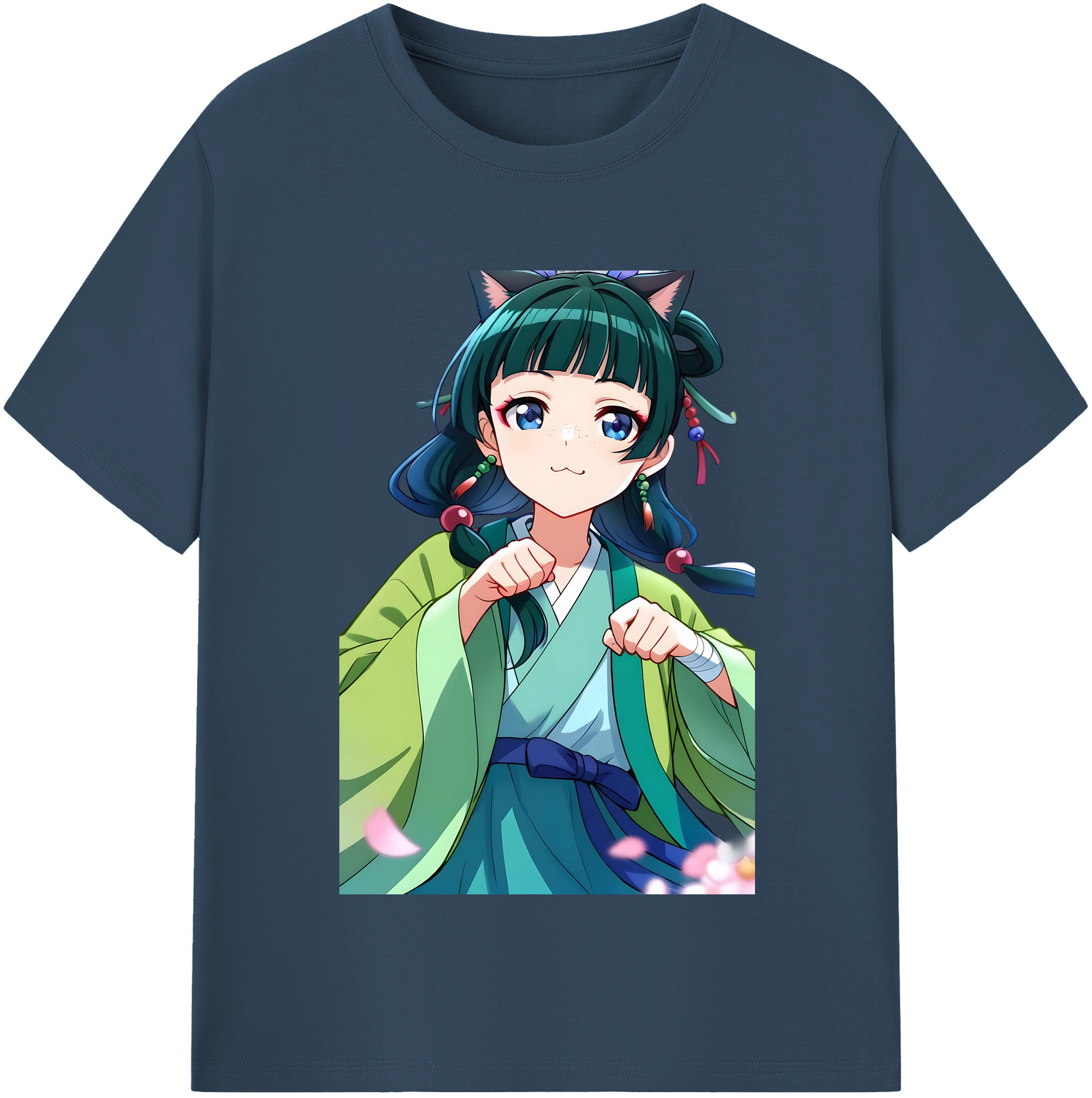 （画像用） 薬屋のひとりごと The Apothecary Diaries レディースカジュアルプリントTシャツ（綿100％）