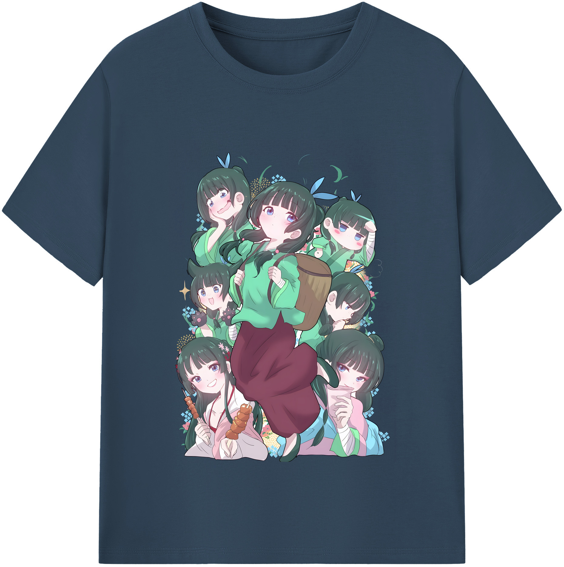 （画像用） 薬屋のひとりごと The Apothecary Diaries レディースカジュアルプリントTシャツ（綿100％）