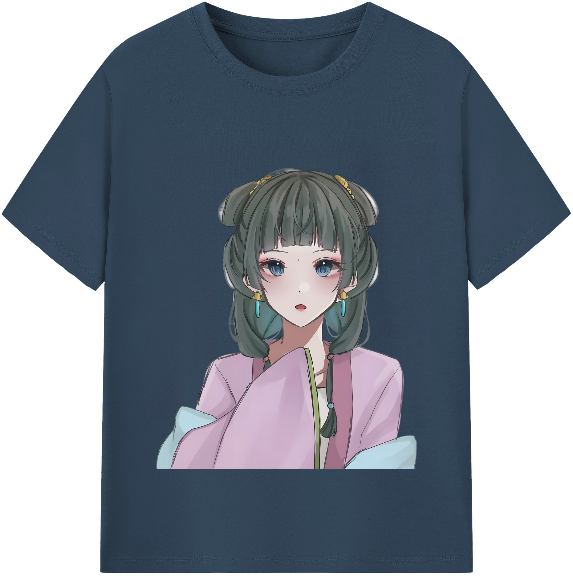 （画像用） 薬屋のひとりごと The Apothecary Diaries レディースカジュアルプリントTシャツ（綿100％）
