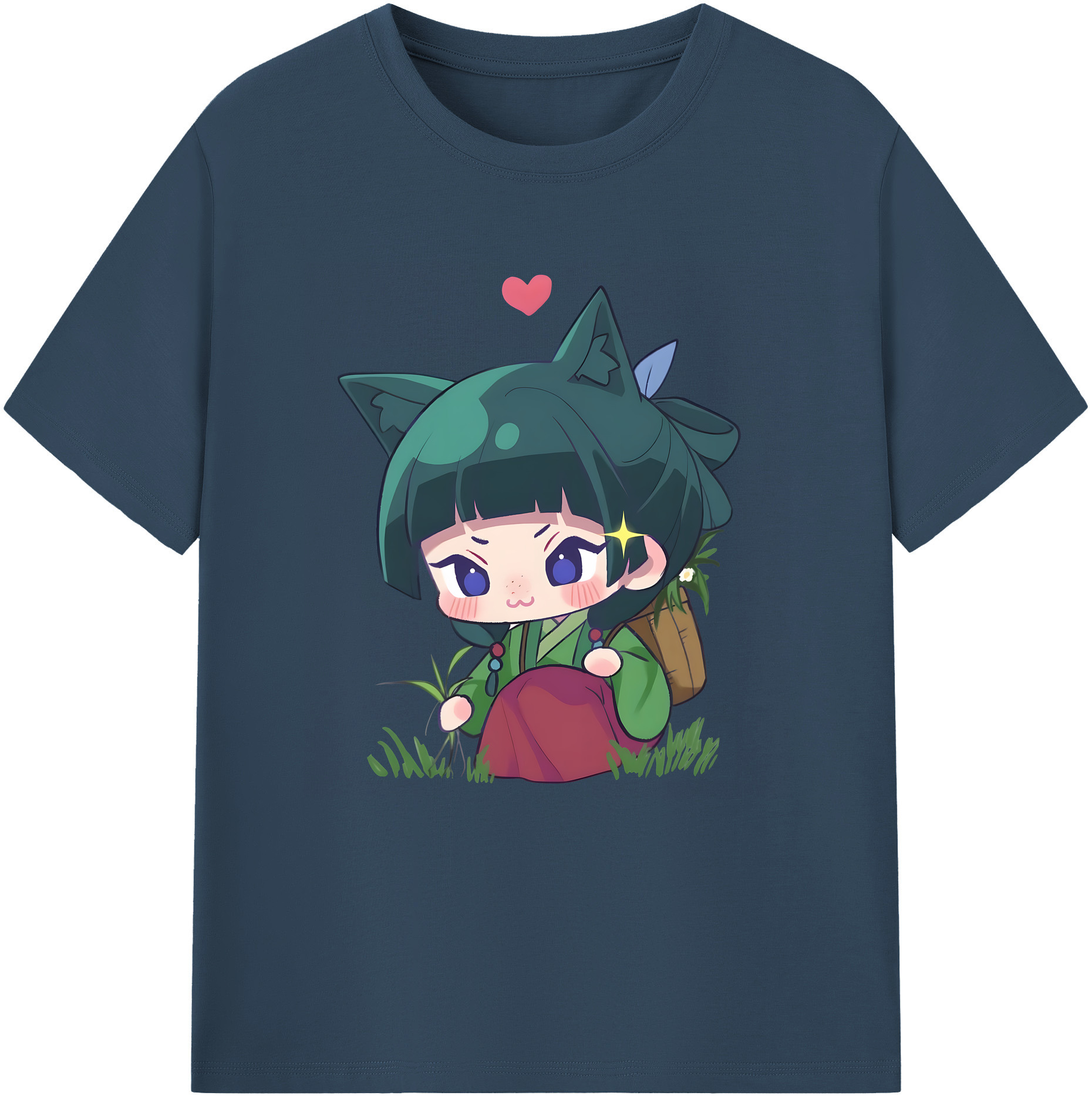 （画像用） 薬屋のひとりごと The Apothecary Diaries レディースカジュアルプリントTシャツ（綿100％）