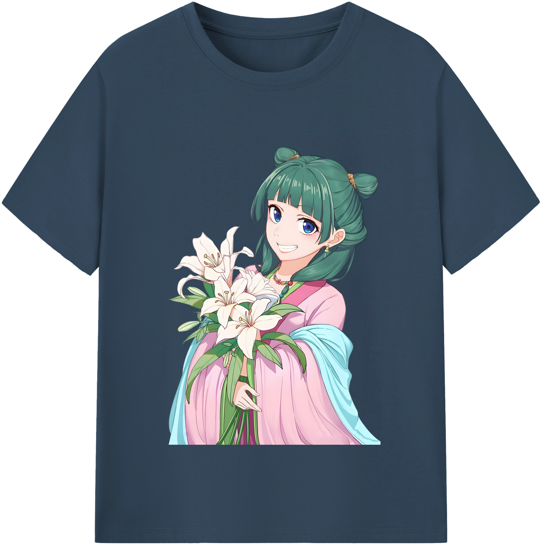 （画像用） 薬屋のひとりごと The Apothecary Diaries レディースカジュアルプリントTシャツ（綿100％）