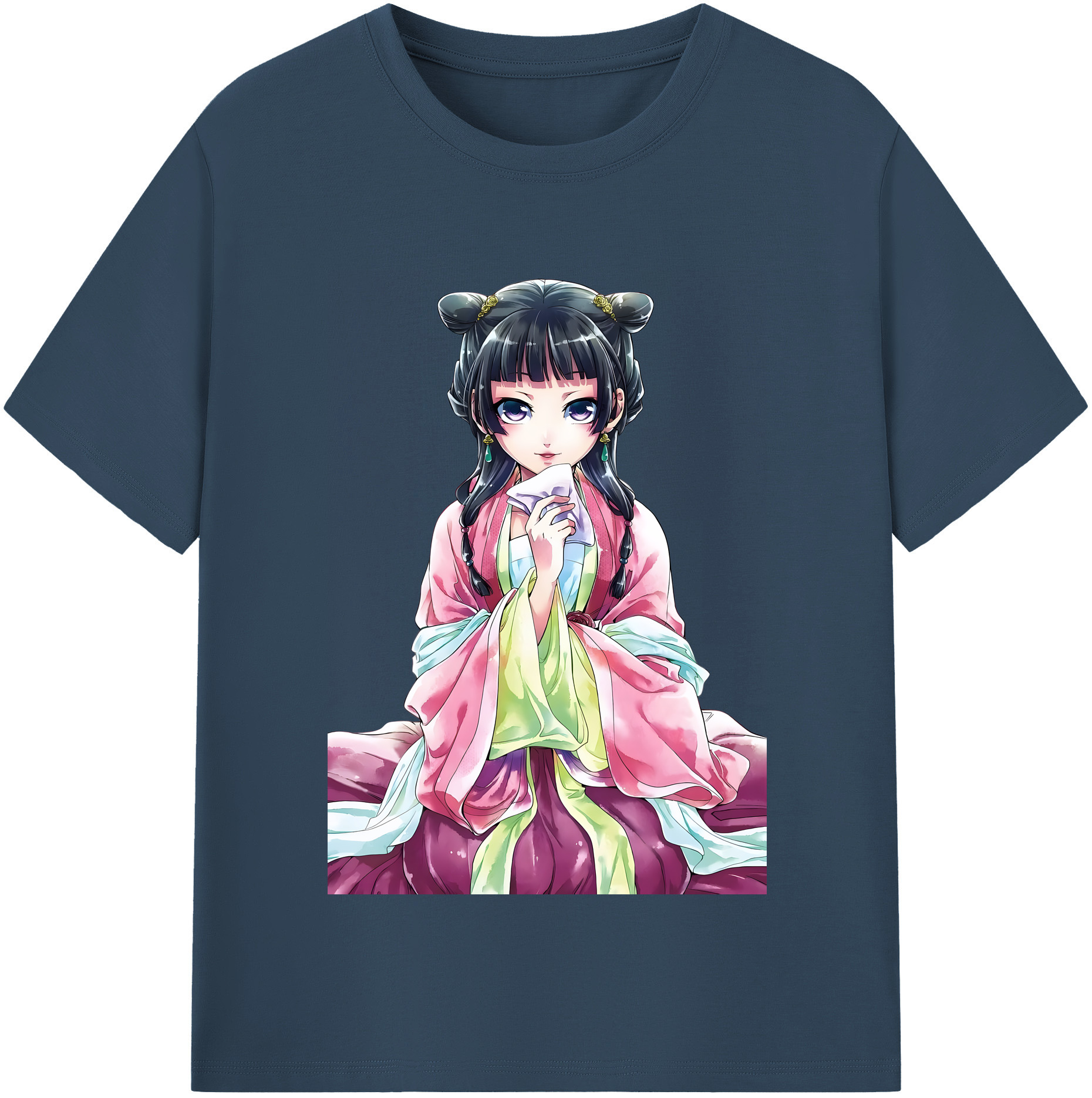 （画像用） 薬屋のひとりごと The Apothecary Diaries レディースカジュアルプリントTシャツ（綿100％）