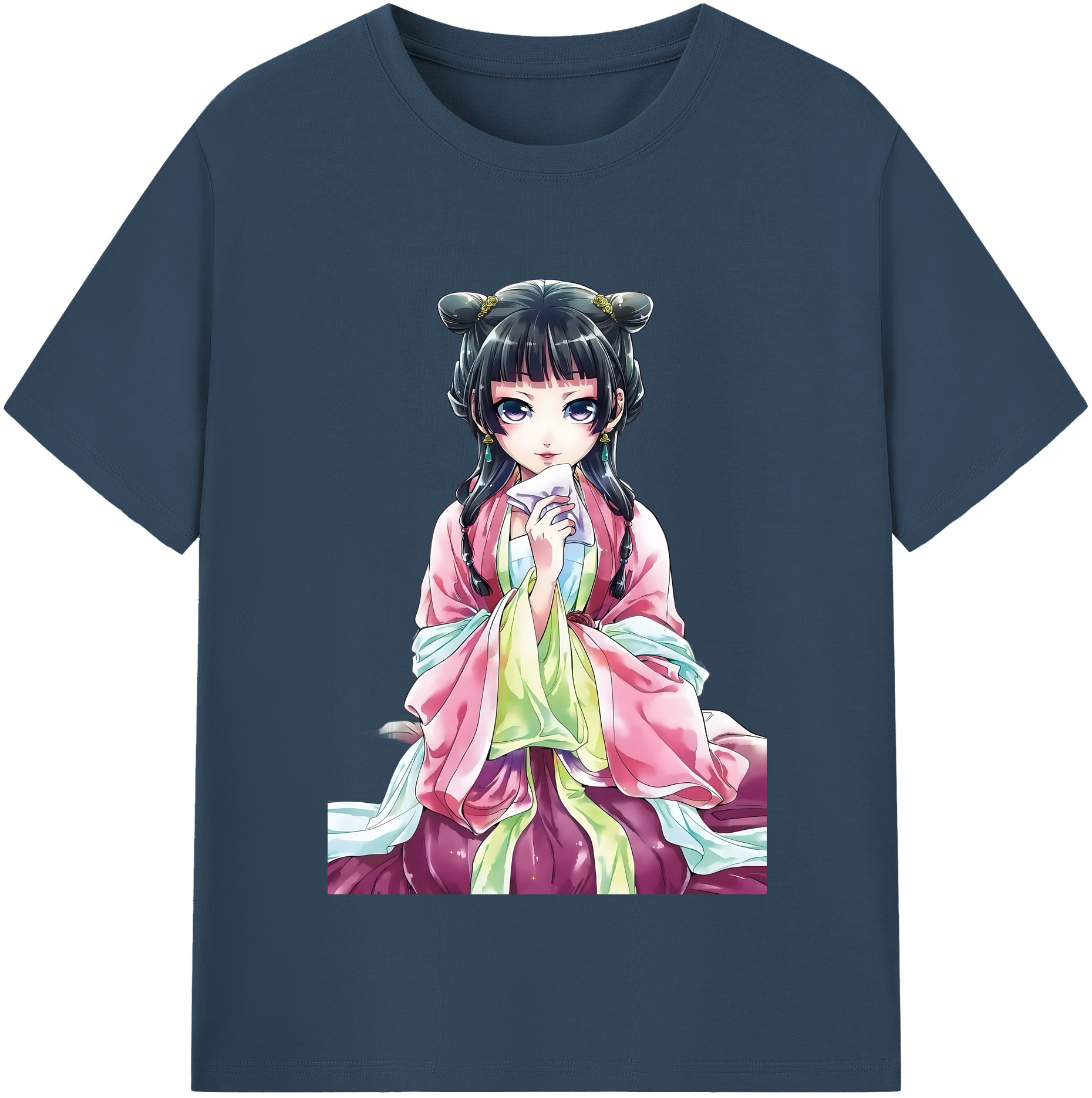 （画像用） 薬屋のひとりごと The Apothecary Diaries レディースカジュアルプリントTシャツ（綿100％）