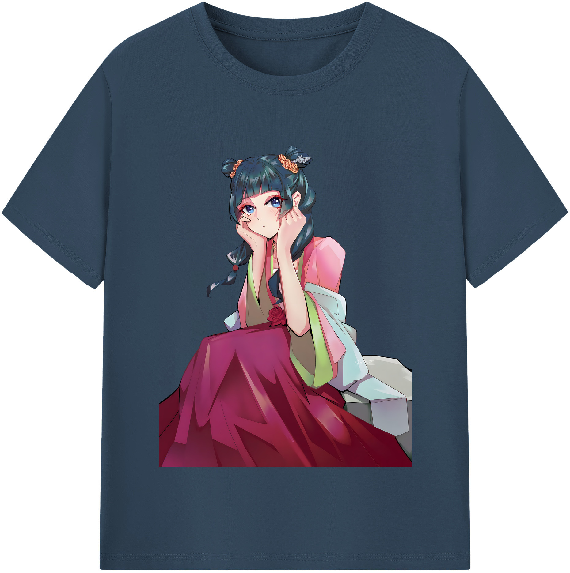 （画像用） 薬屋のひとりごと The Apothecary Diaries レディースカジュアルプリントTシャツ（綿100％）