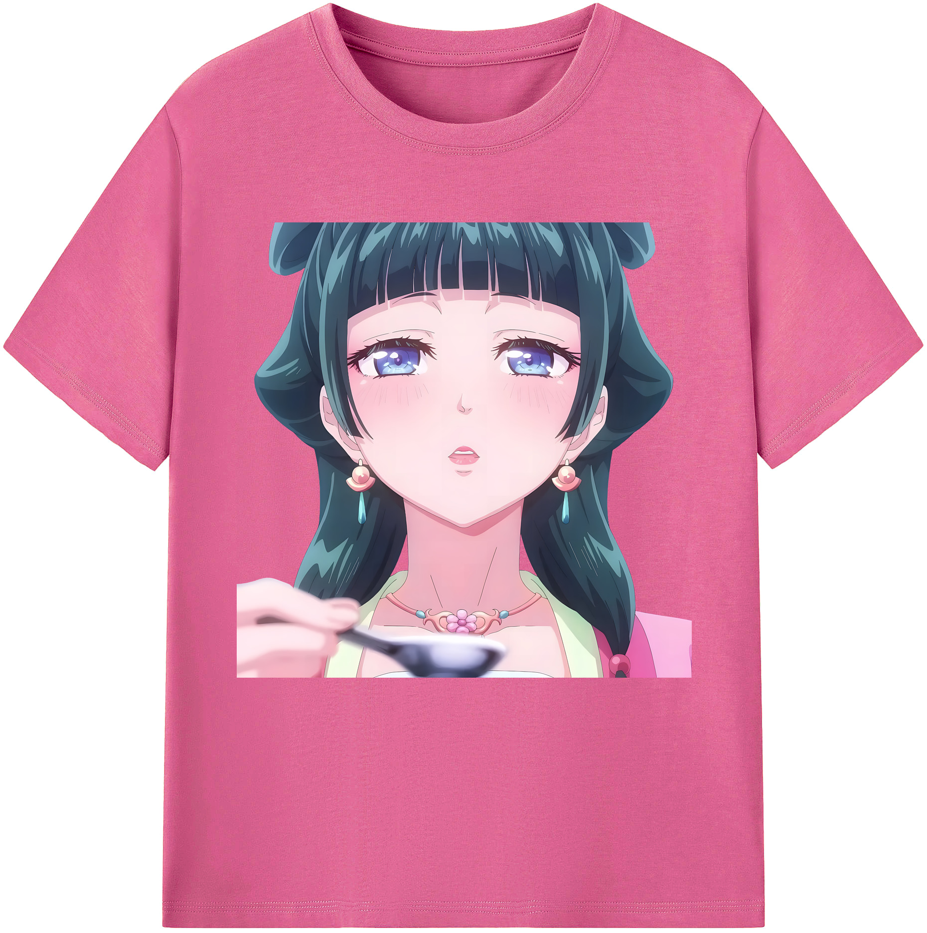 （画像用） 薬屋のひとりごと The Apothecary Diaries レディースカジュアルプリントTシャツ（綿100％）