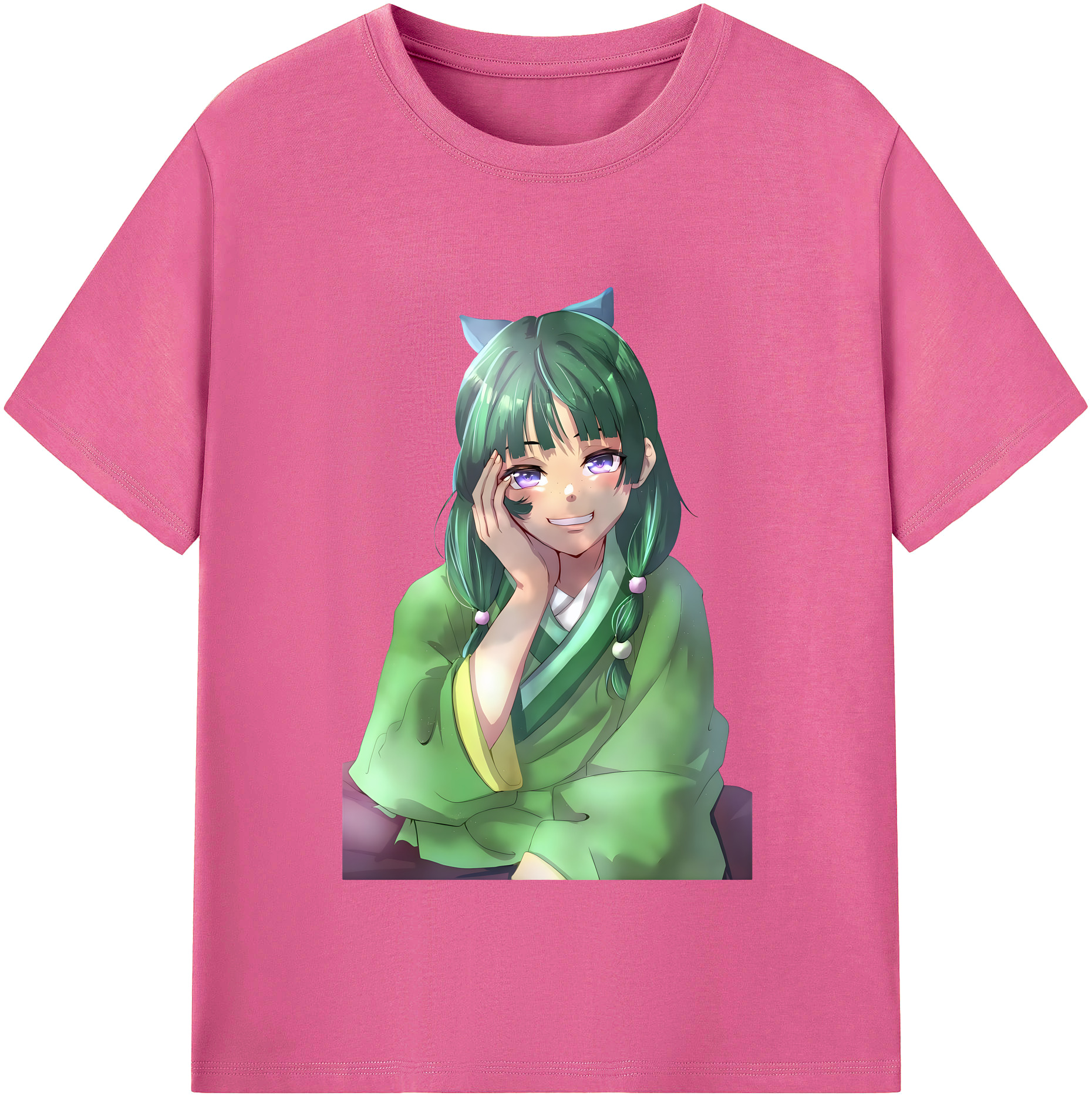 （画像用） 薬屋のひとりごと The Apothecary Diaries レディースカジュアルプリントTシャツ（綿100％）