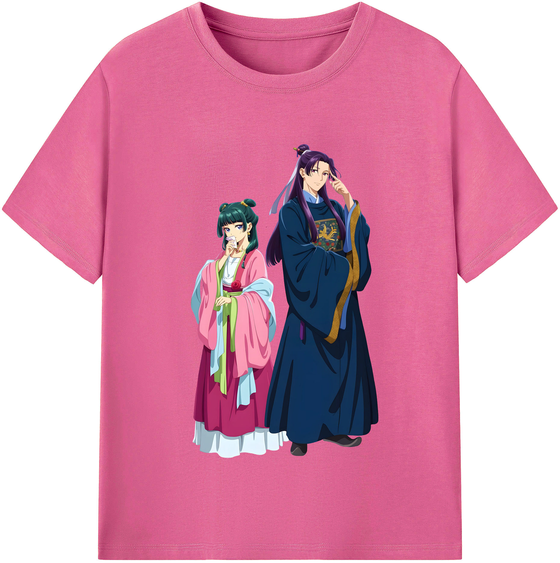 （画像用） 薬屋のひとりごと The Apothecary Diaries レディースカジュアルプリントTシャツ（綿100％）