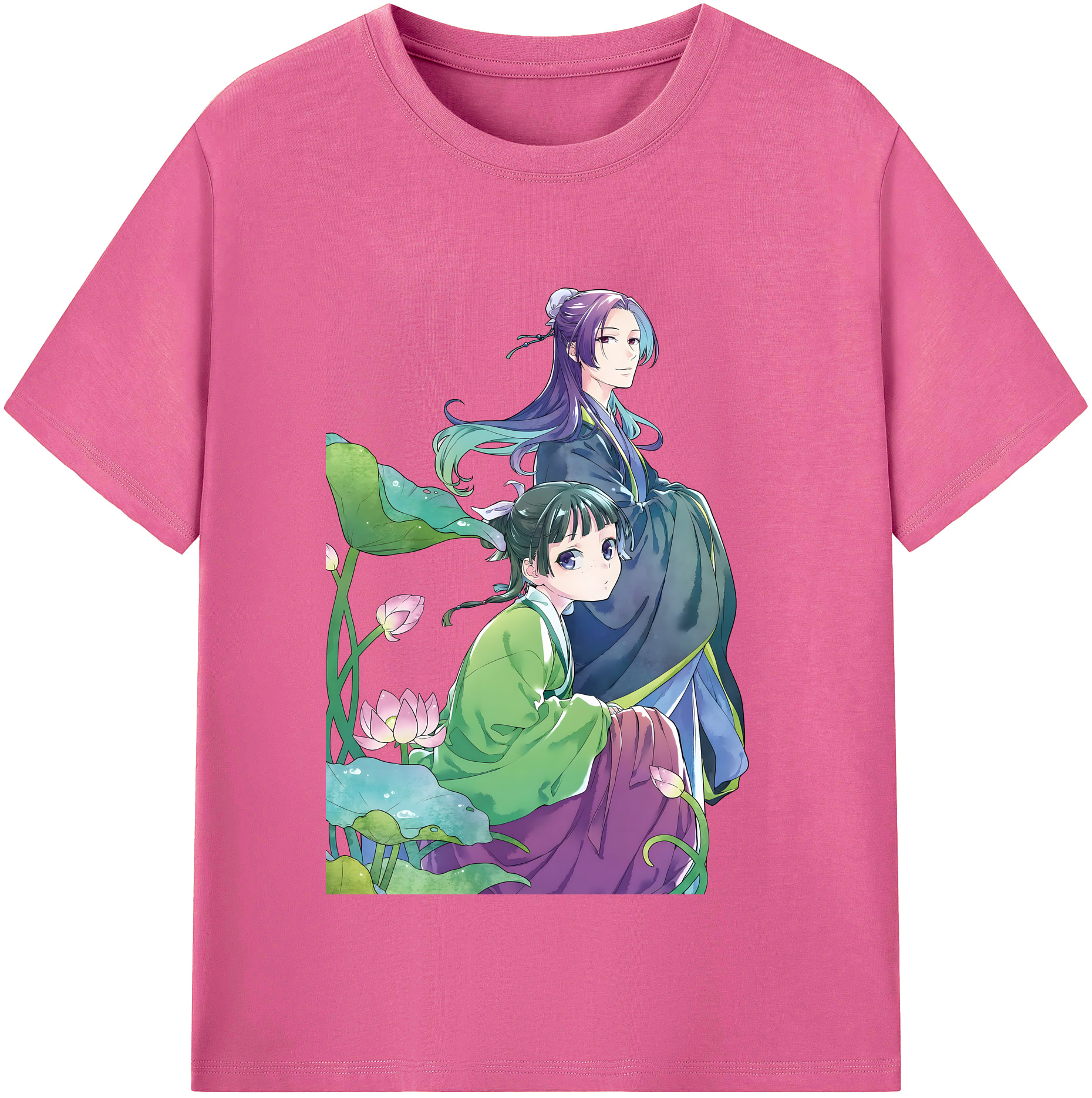 （画像用） 薬屋のひとりごと The Apothecary Diaries レディースカジュアルプリントTシャツ（綿100％）