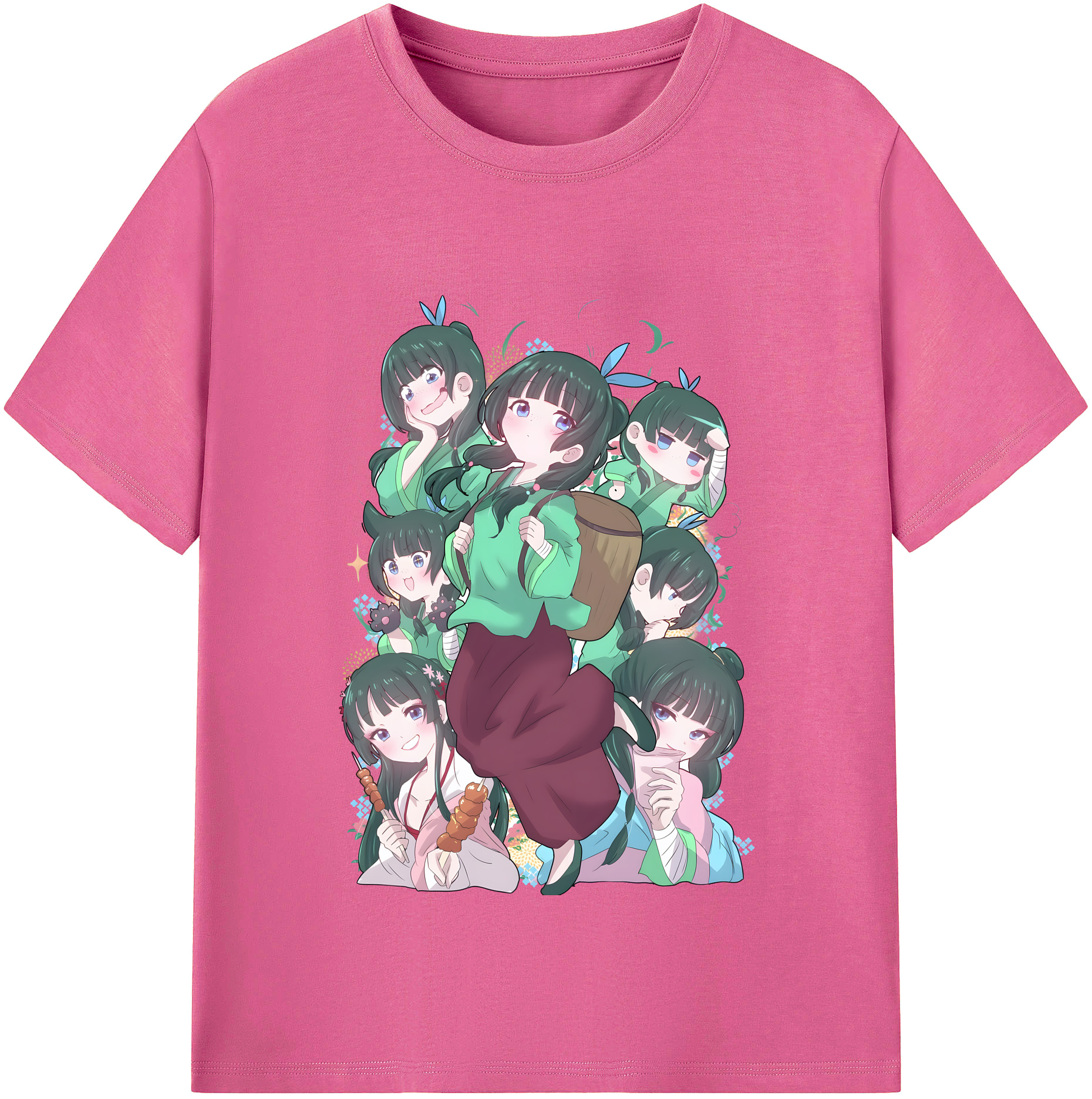 （画像用） 薬屋のひとりごと The Apothecary Diaries レディースカジュアルプリントTシャツ（綿100％）
