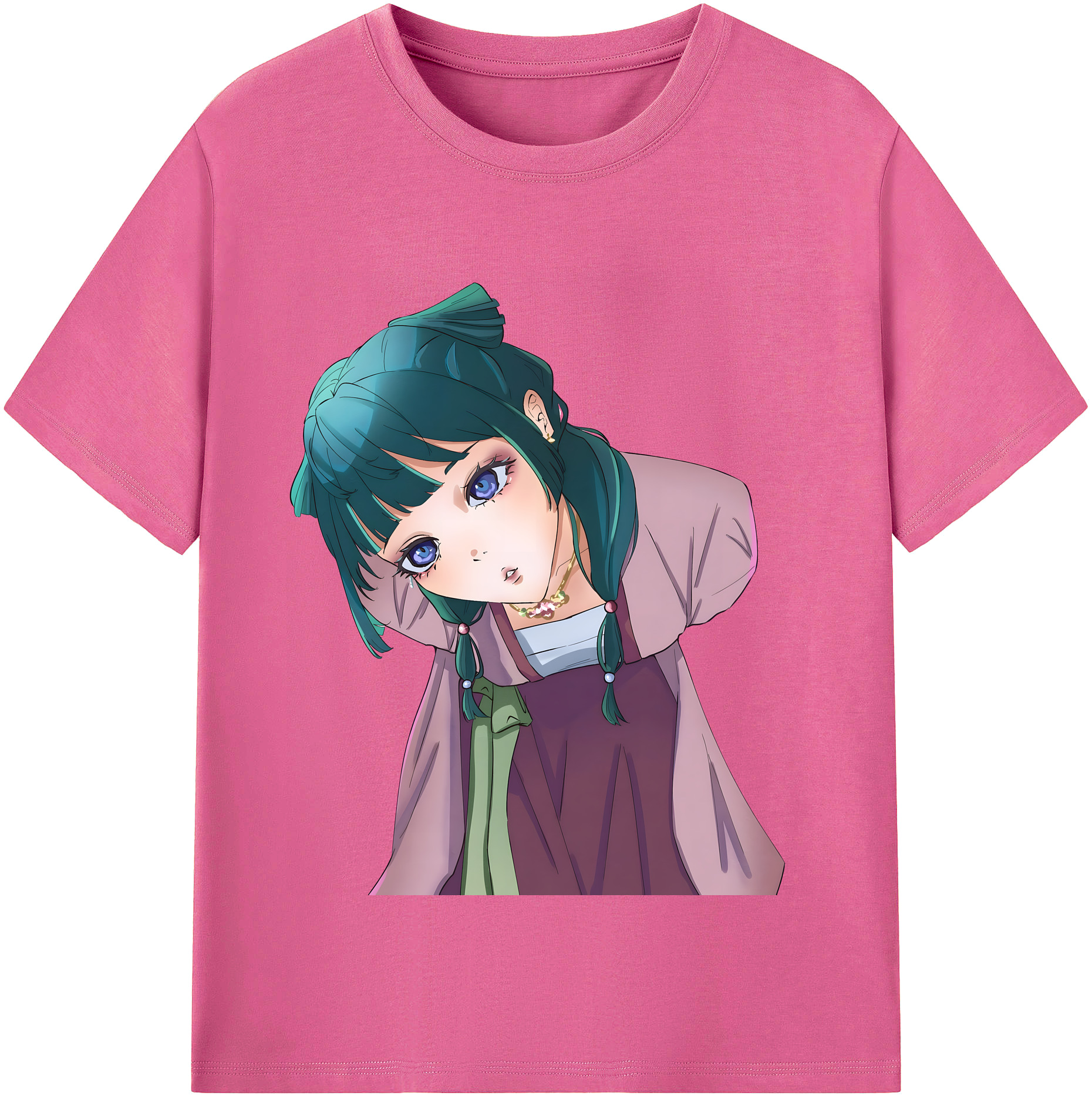 （画像用） 薬屋のひとりごと The Apothecary Diaries レディースカジュアルプリントTシャツ（綿100％）