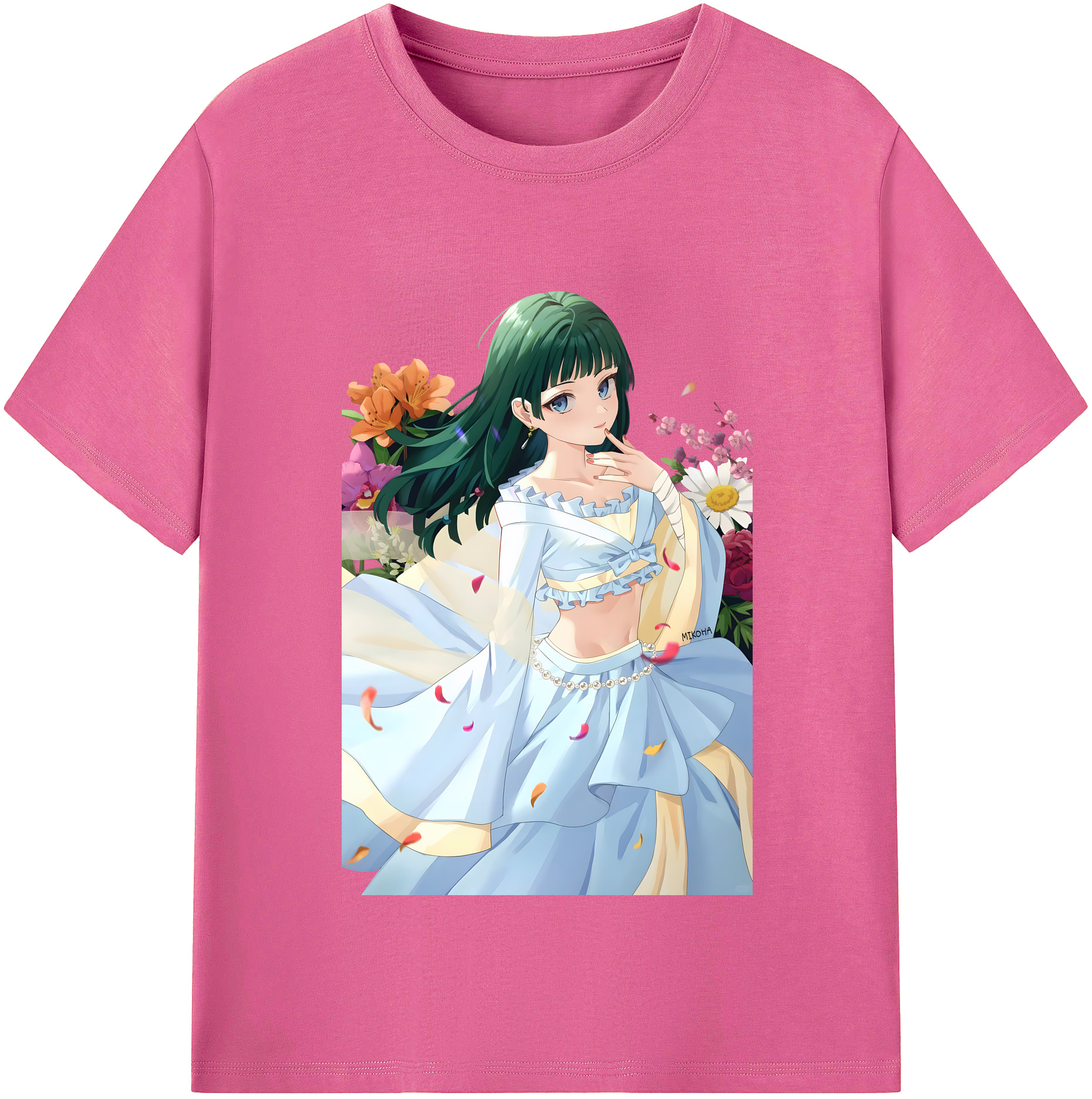 （画像用） 薬屋のひとりごと The Apothecary Diaries レディースカジュアルプリントTシャツ（綿100％）