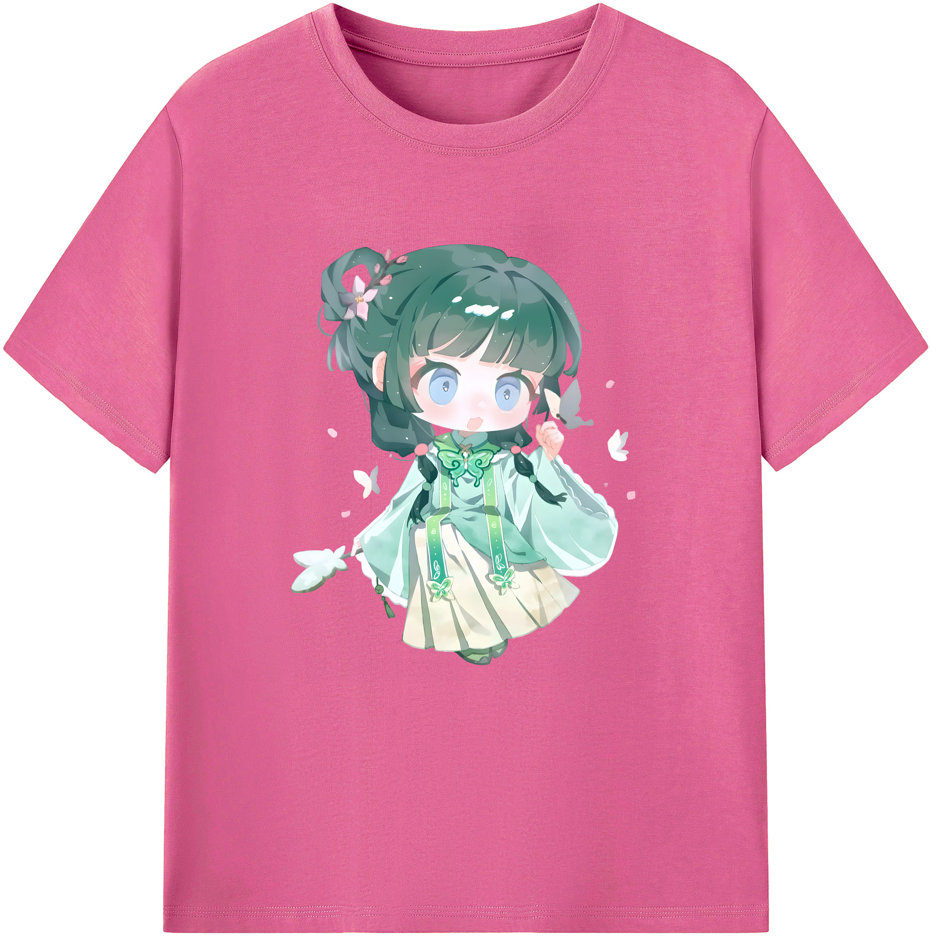 （画像用） 薬屋のひとりごと The Apothecary Diaries レディースカジュアルプリントTシャツ（綿100％）