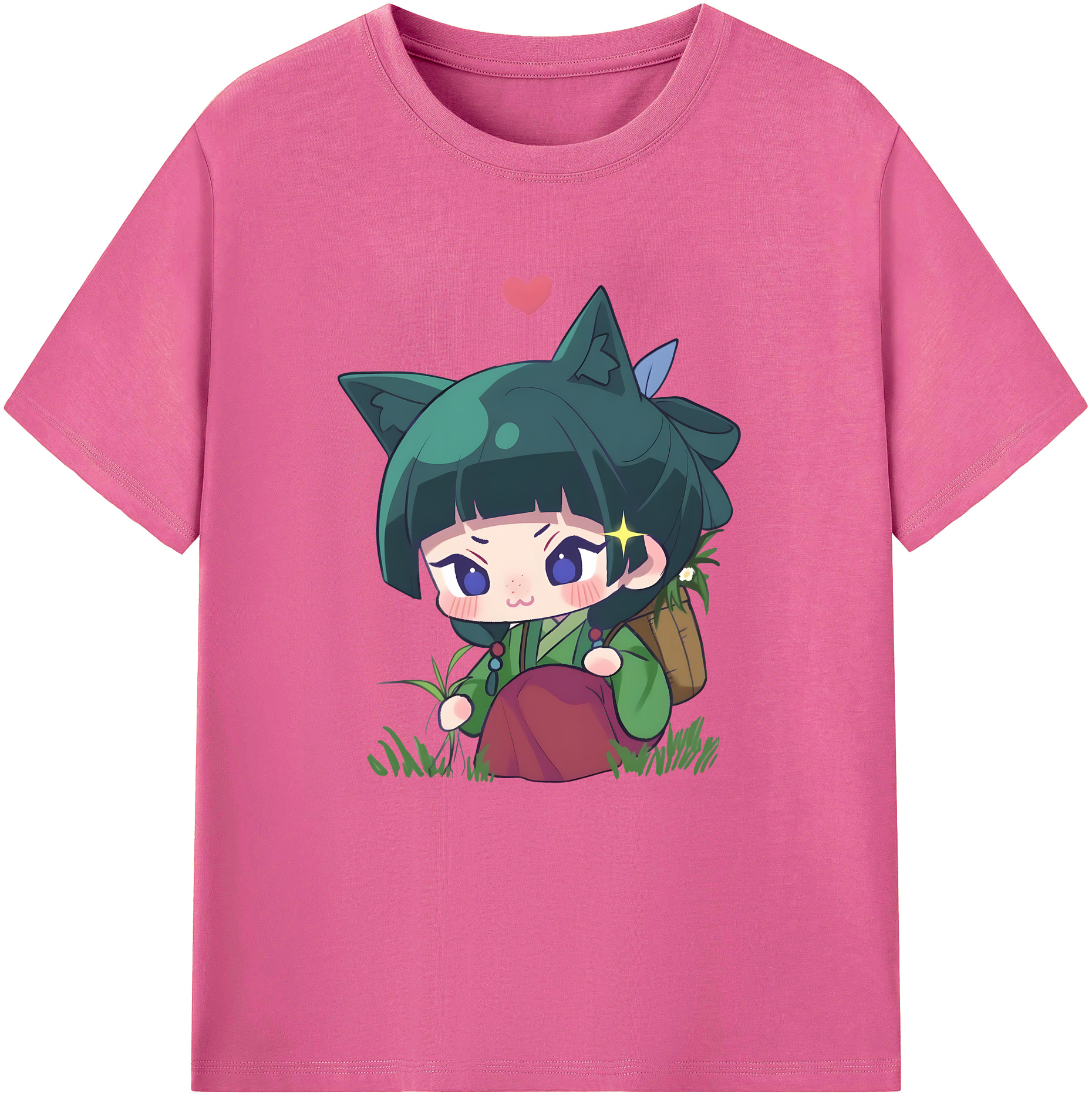（画像用） 薬屋のひとりごと The Apothecary Diaries レディースカジュアルプリントTシャツ（綿100％）