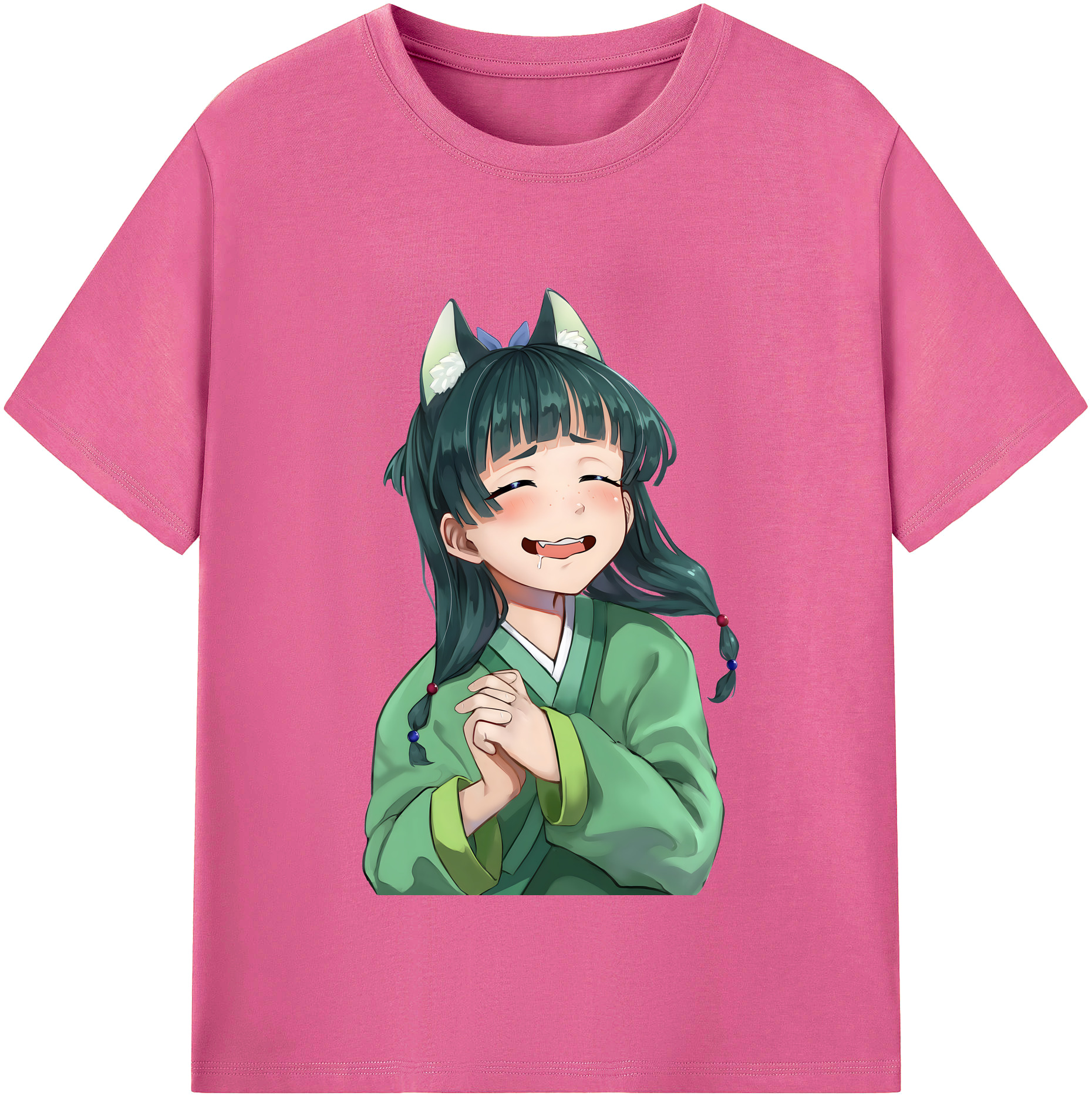 （画像用） 薬屋のひとりごと The Apothecary Diaries レディースカジュアルプリントTシャツ（綿100％）