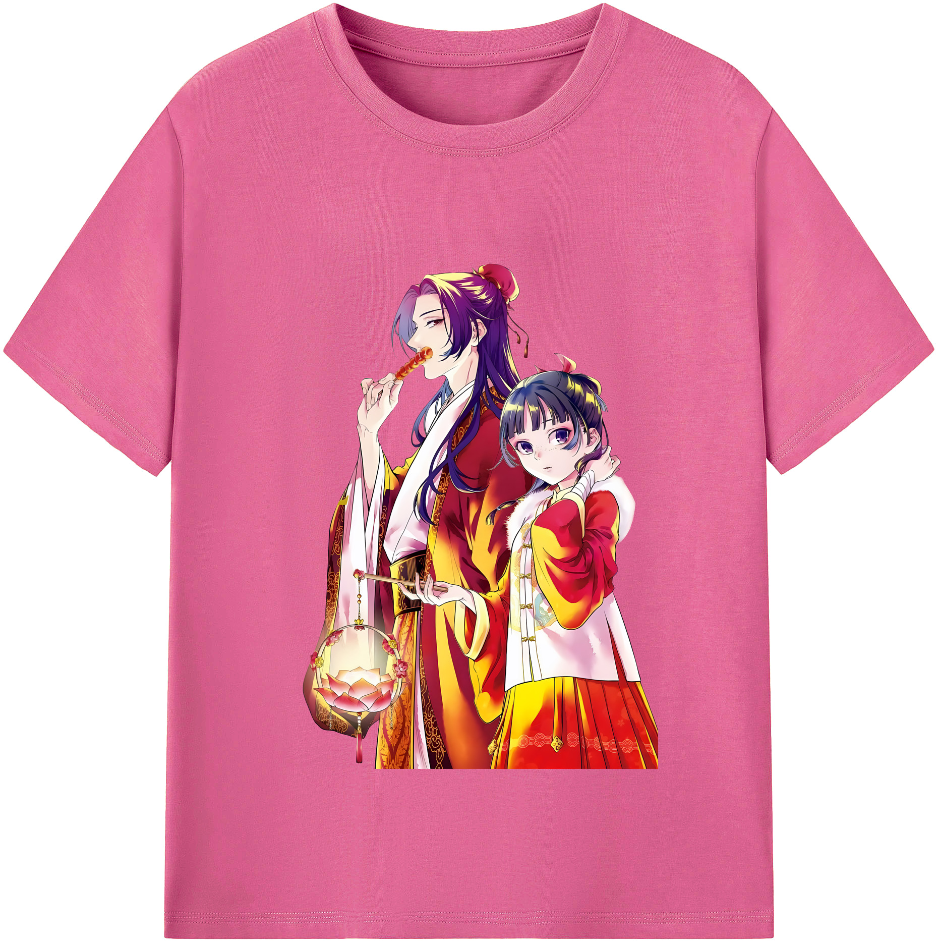 （画像用） 薬屋のひとりごと The Apothecary Diaries レディースカジュアルプリントTシャツ（綿100％）