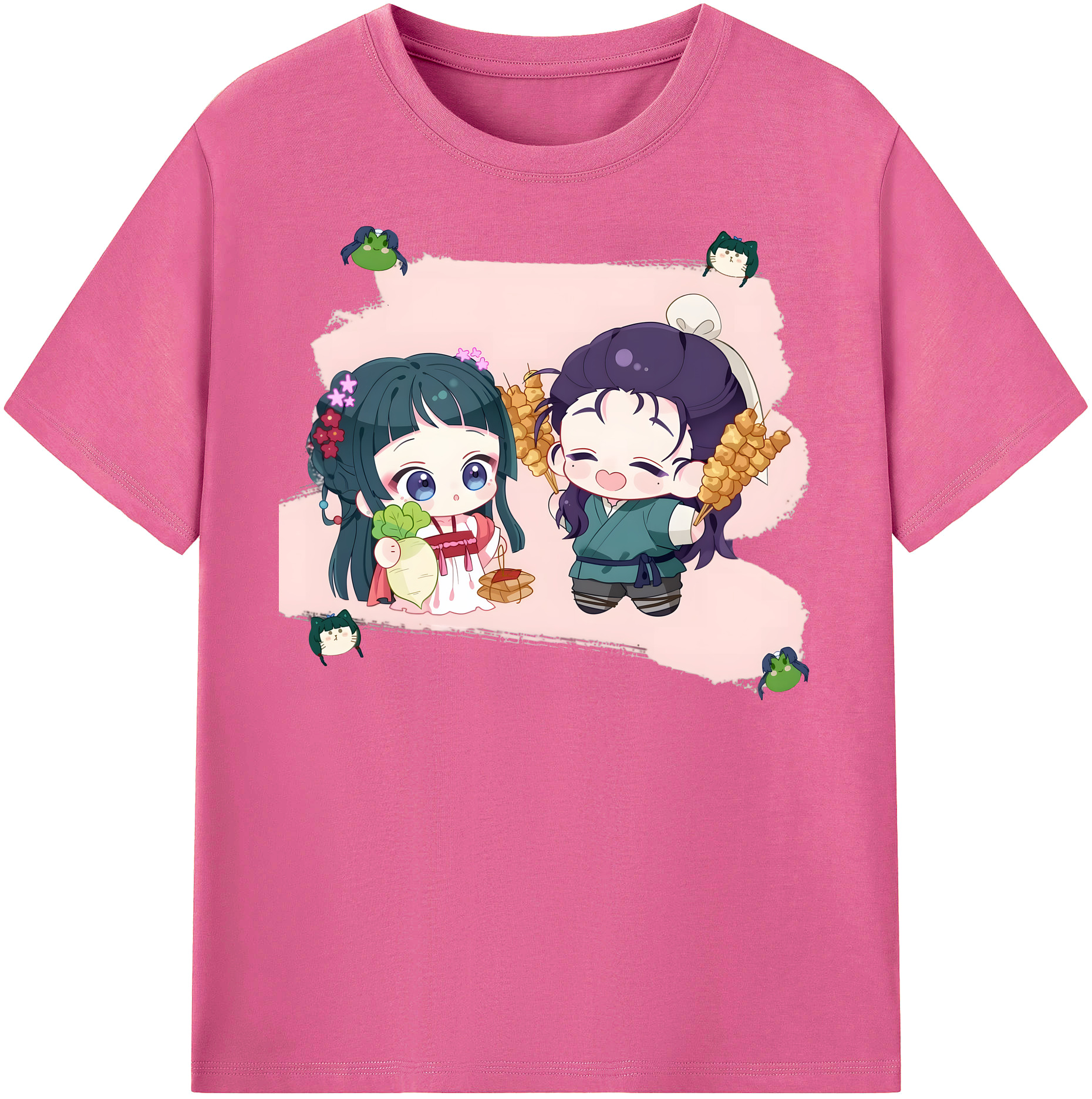 （画像用） 薬屋のひとりごと The Apothecary Diaries レディースカジュアルプリントTシャツ（綿100％）