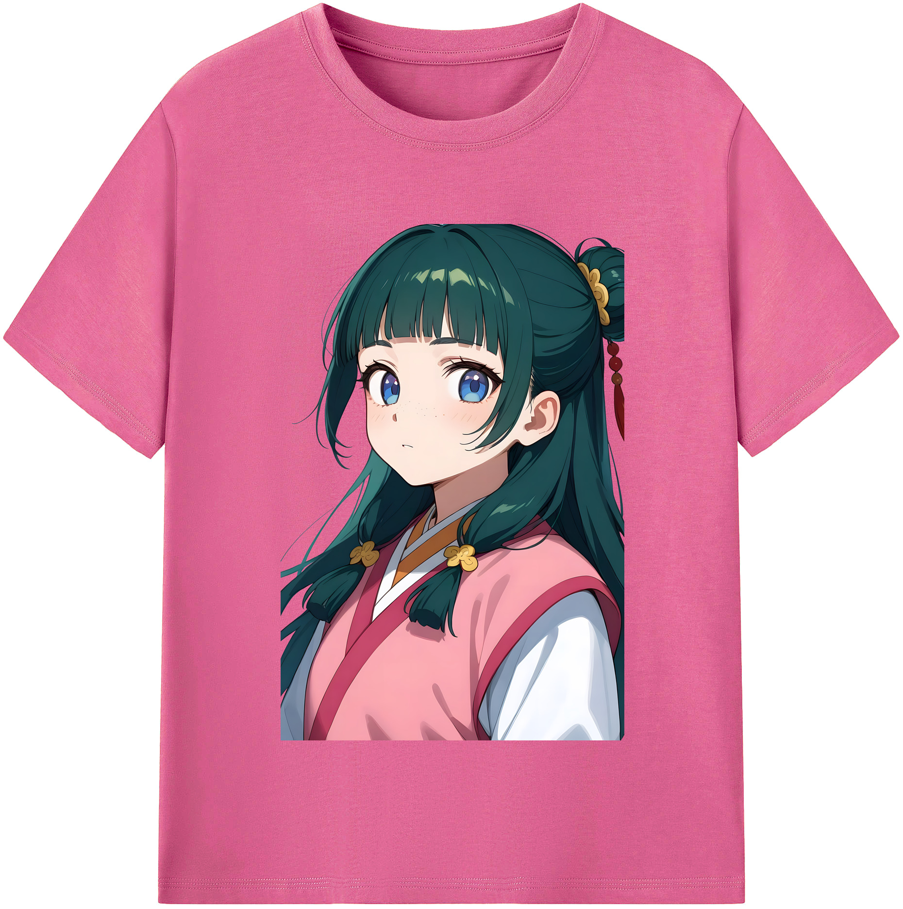 （画像用） 薬屋のひとりごと The Apothecary Diaries レディースカジュアルプリントTシャツ（綿100％）
