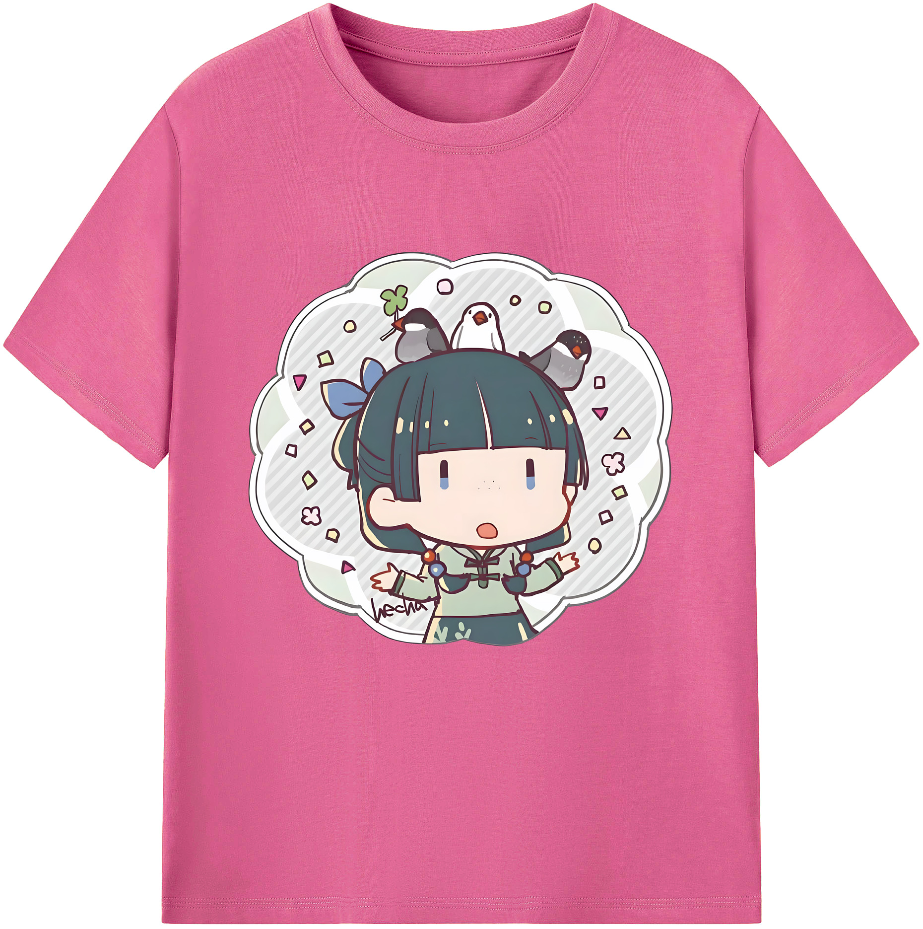 （画像用） 薬屋のひとりごと The Apothecary Diaries レディースカジュアルプリントTシャツ（綿100％）