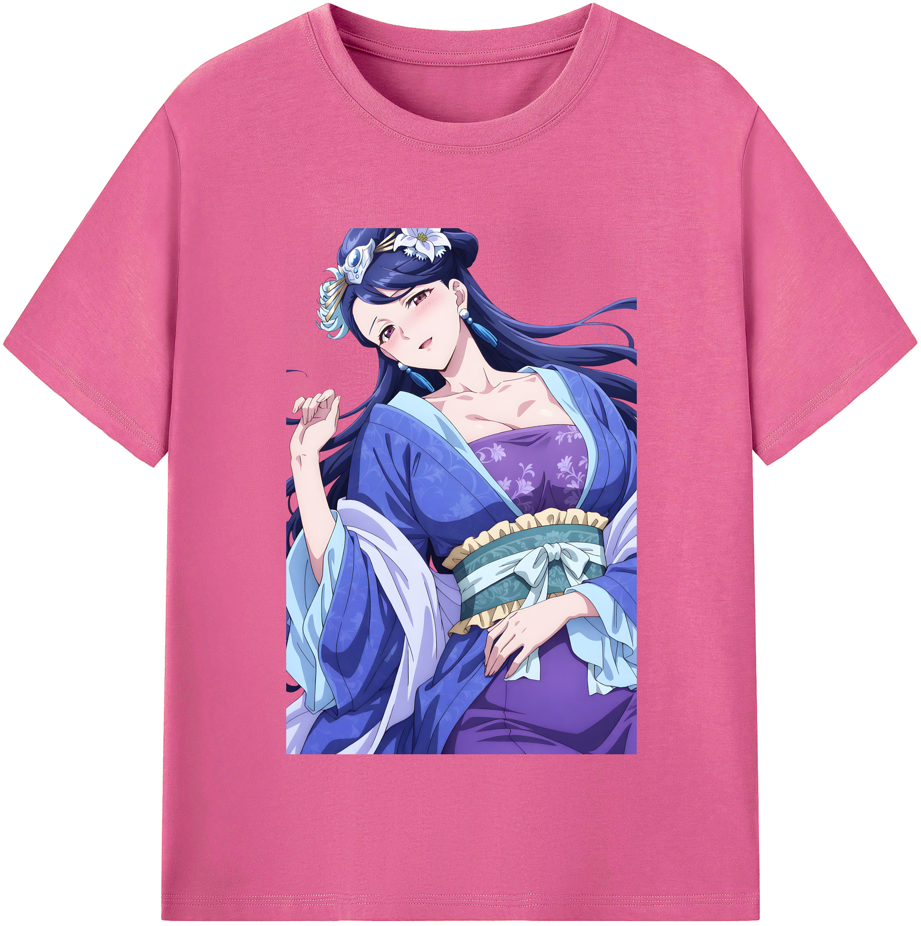 （画像用） 薬屋のひとりごと The Apothecary Diaries レディースカジュアルプリントTシャツ（綿100％）