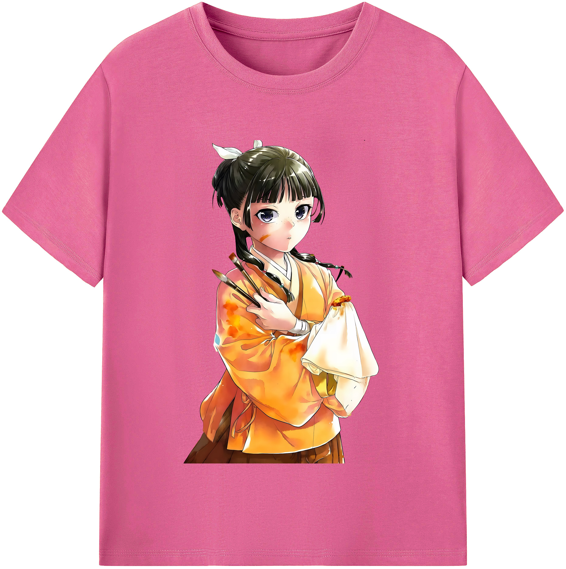 （画像用） 薬屋のひとりごと The Apothecary Diaries レディースカジュアルプリントTシャツ（綿100％）