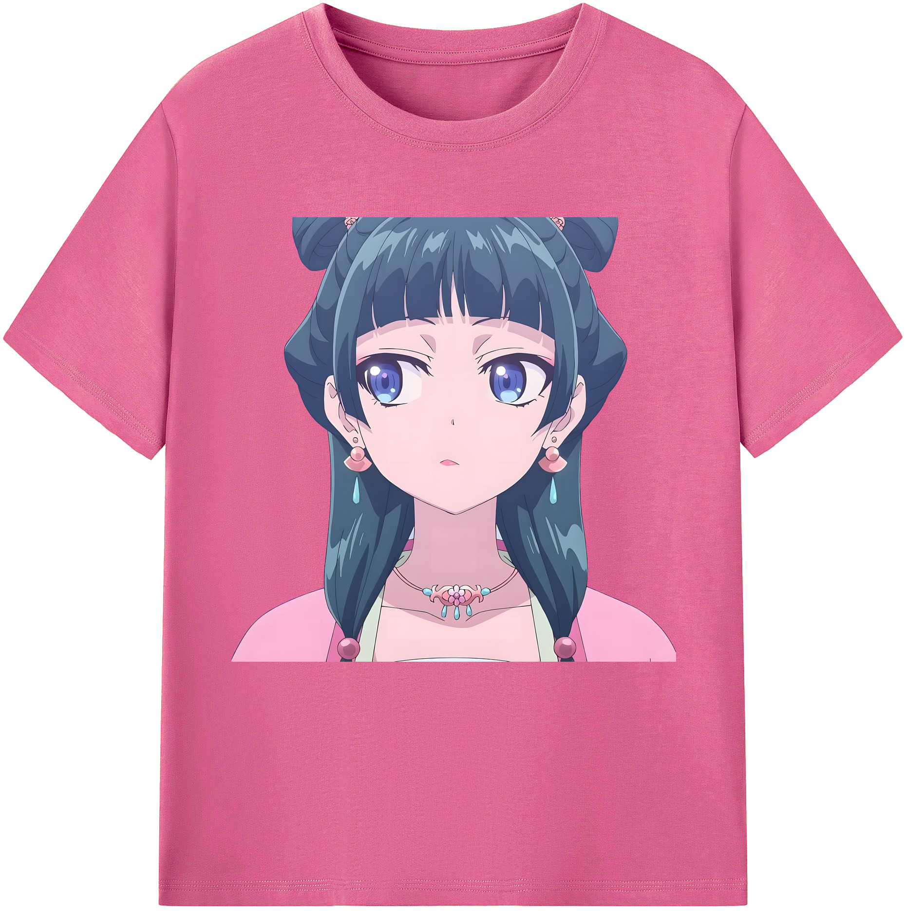 （画像用） 薬屋のひとりごと The Apothecary Diaries レディースカジュアルプリントTシャツ（綿100％）