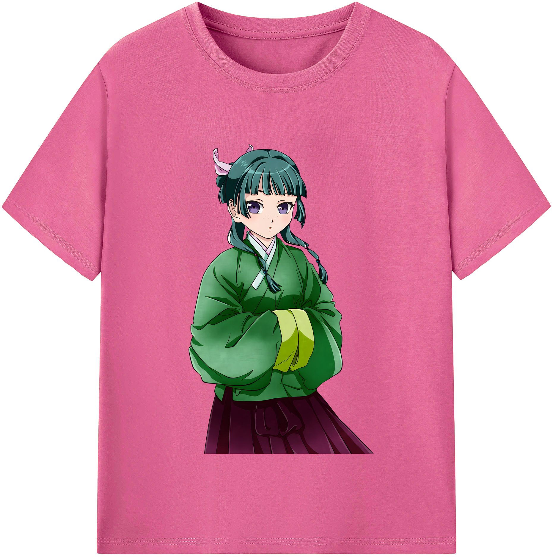 （画像用） 薬屋のひとりごと The Apothecary Diaries レディースカジュアルプリントTシャツ（綿100％）