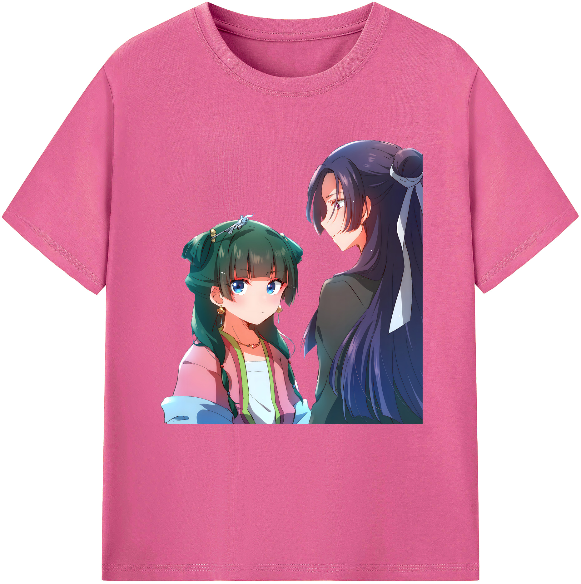 （画像用） 薬屋のひとりごと The Apothecary Diaries レディースカジュアルプリントTシャツ（綿100％）
