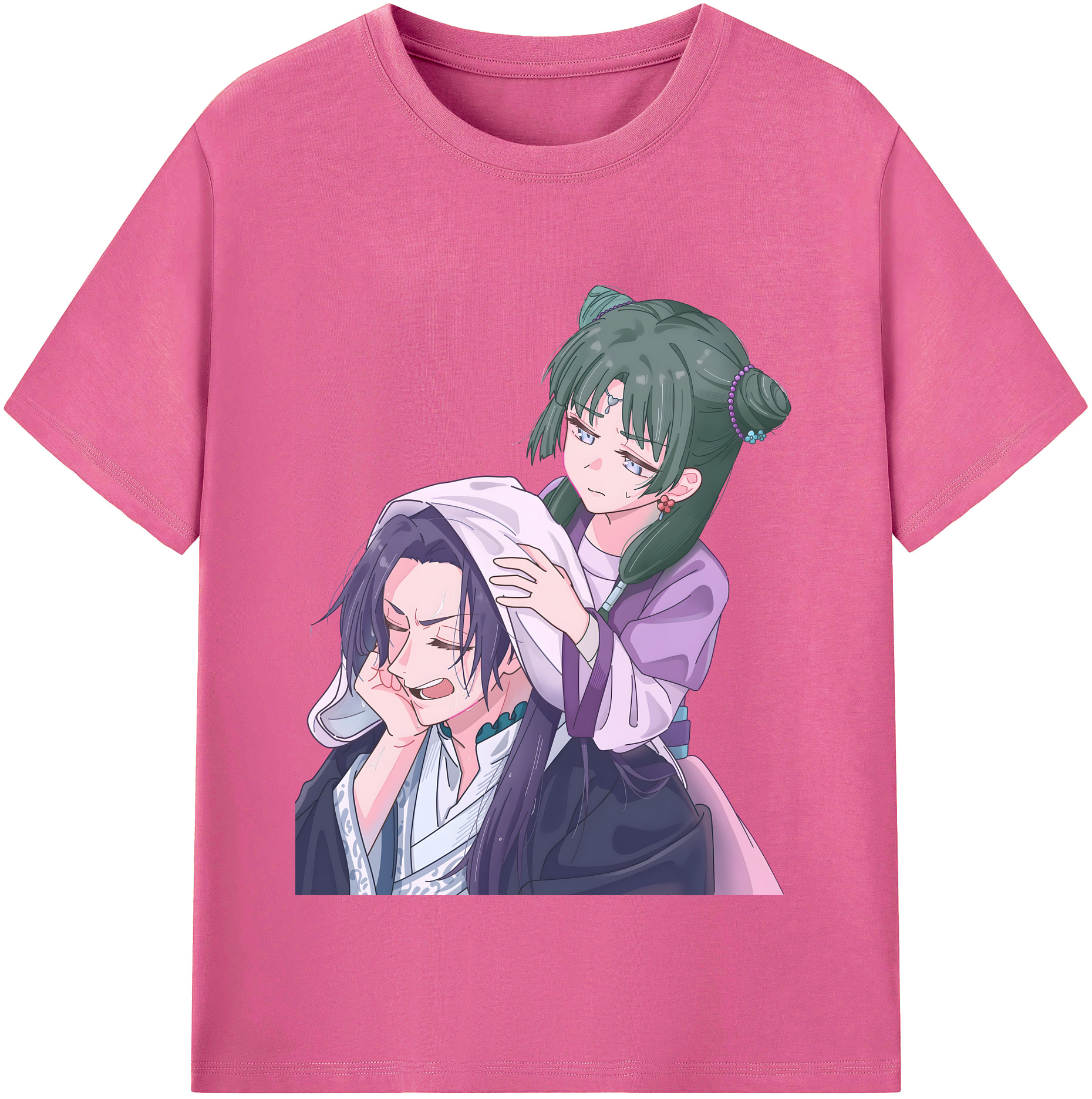 （画像用） 薬屋のひとりごと The Apothecary Diaries レディースカジュアルプリントTシャツ（綿100％）