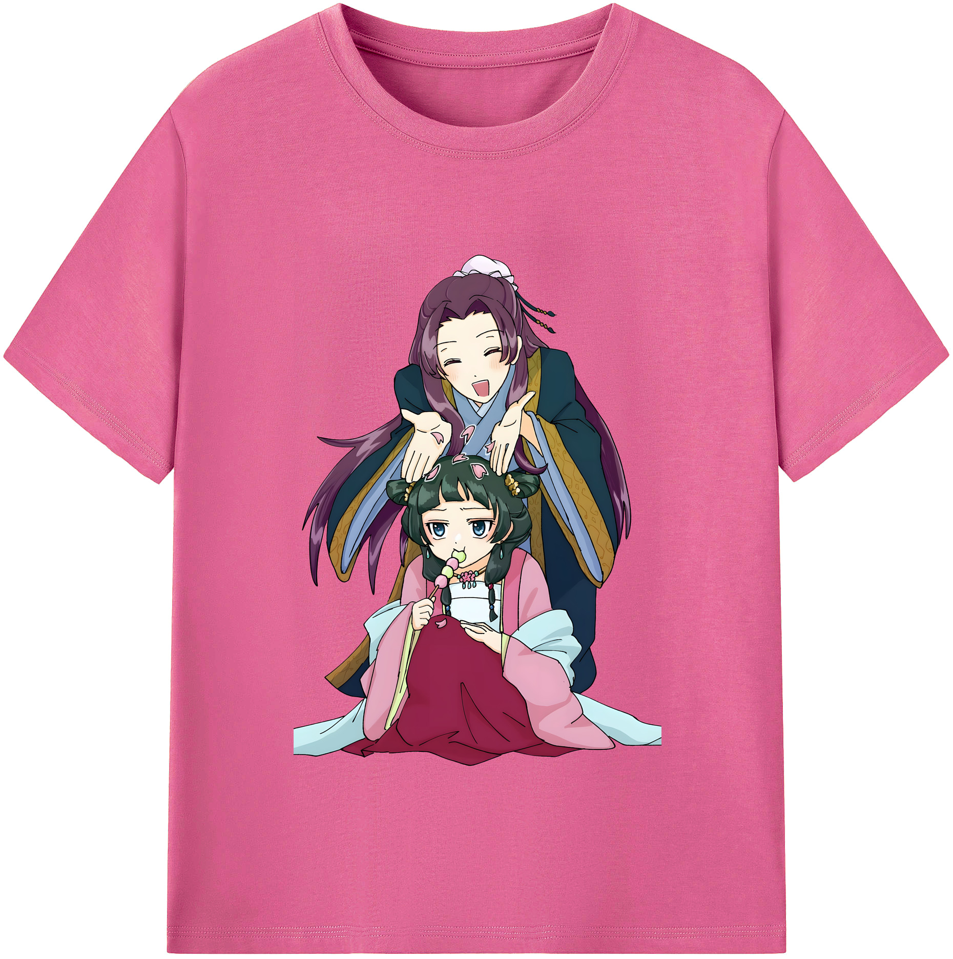 （画像用） 薬屋のひとりごと The Apothecary Diaries レディースカジュアルプリントTシャツ（綿100％）