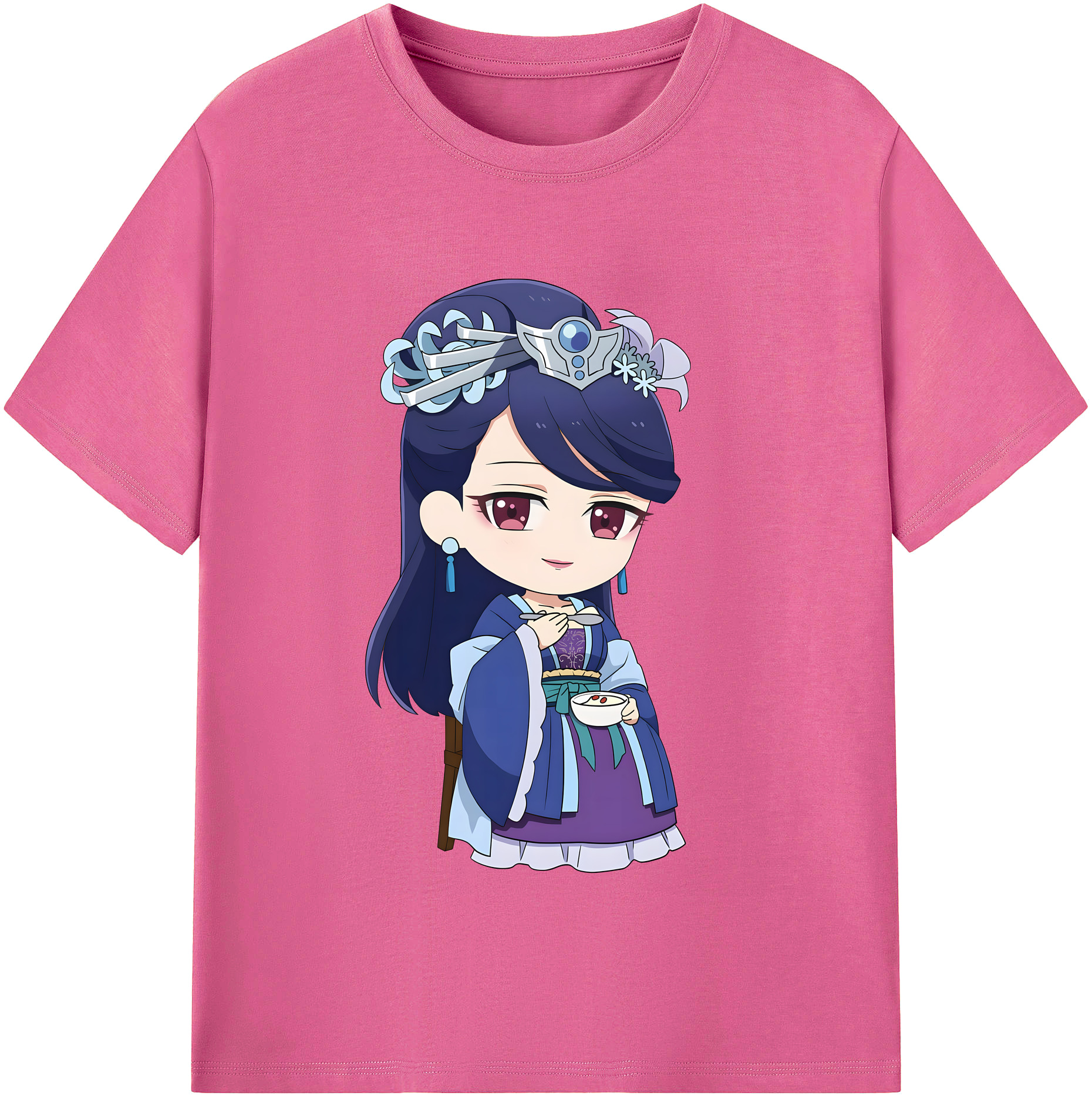 （画像用） 薬屋のひとりごと The Apothecary Diaries レディースカジュアルプリントTシャツ（綿100％）