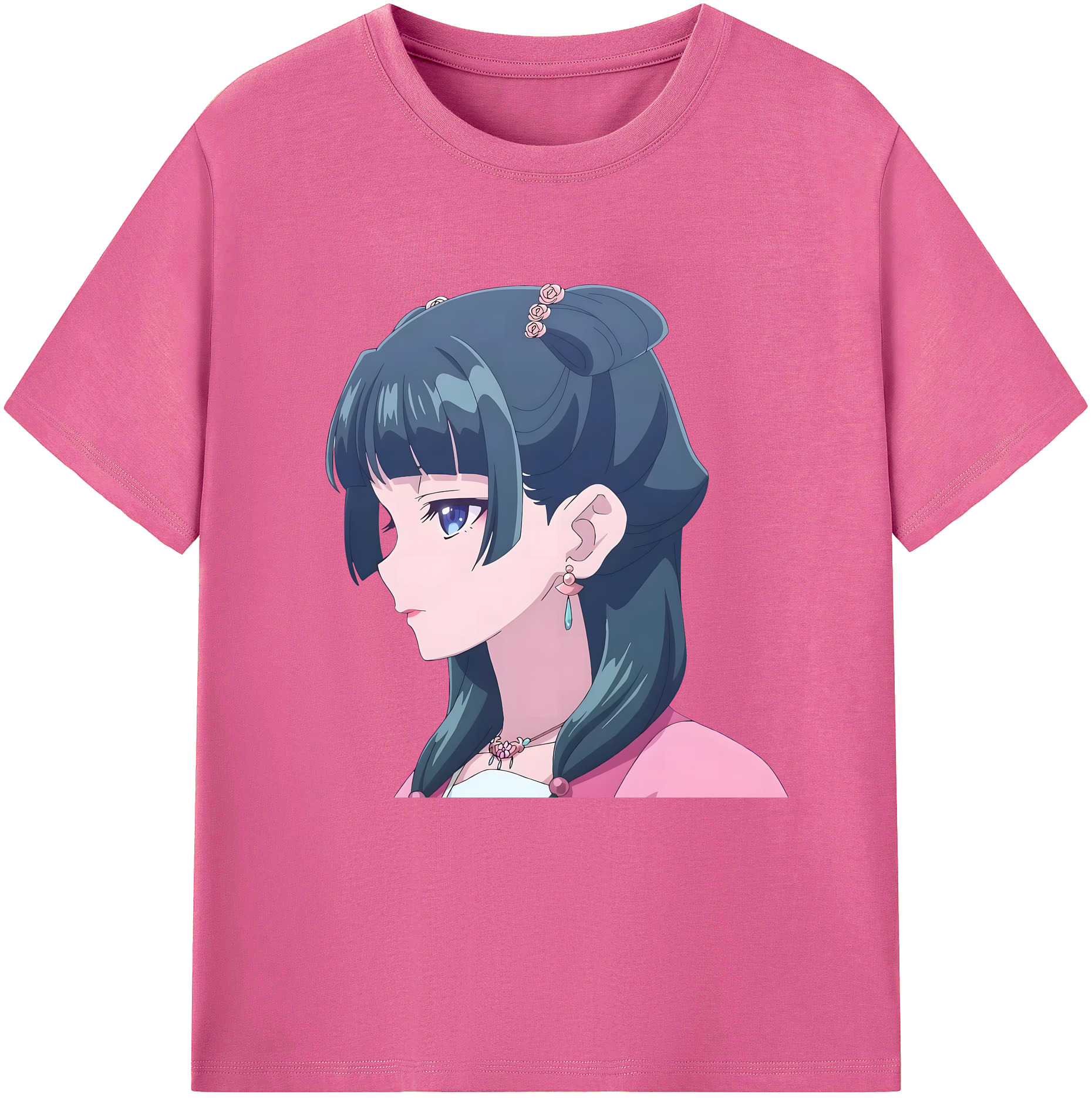 （画像用） 薬屋のひとりごと The Apothecary Diaries レディースカジュアルプリントTシャツ（綿100％）