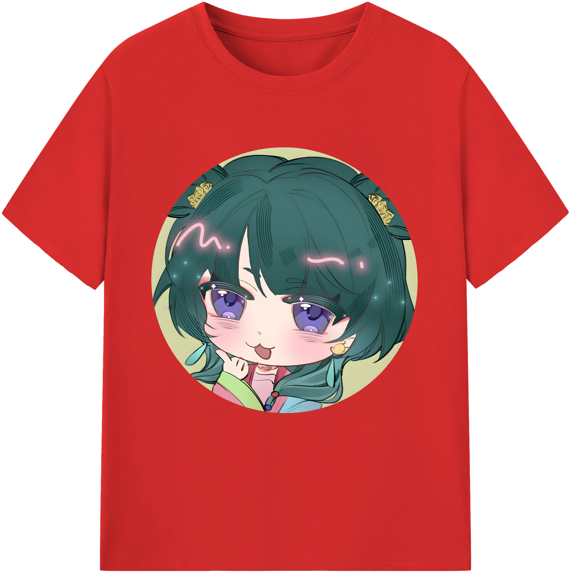 （画像用） 薬屋のひとりごと The Apothecary Diaries レディースカジュアルプリントTシャツ（綿100％）