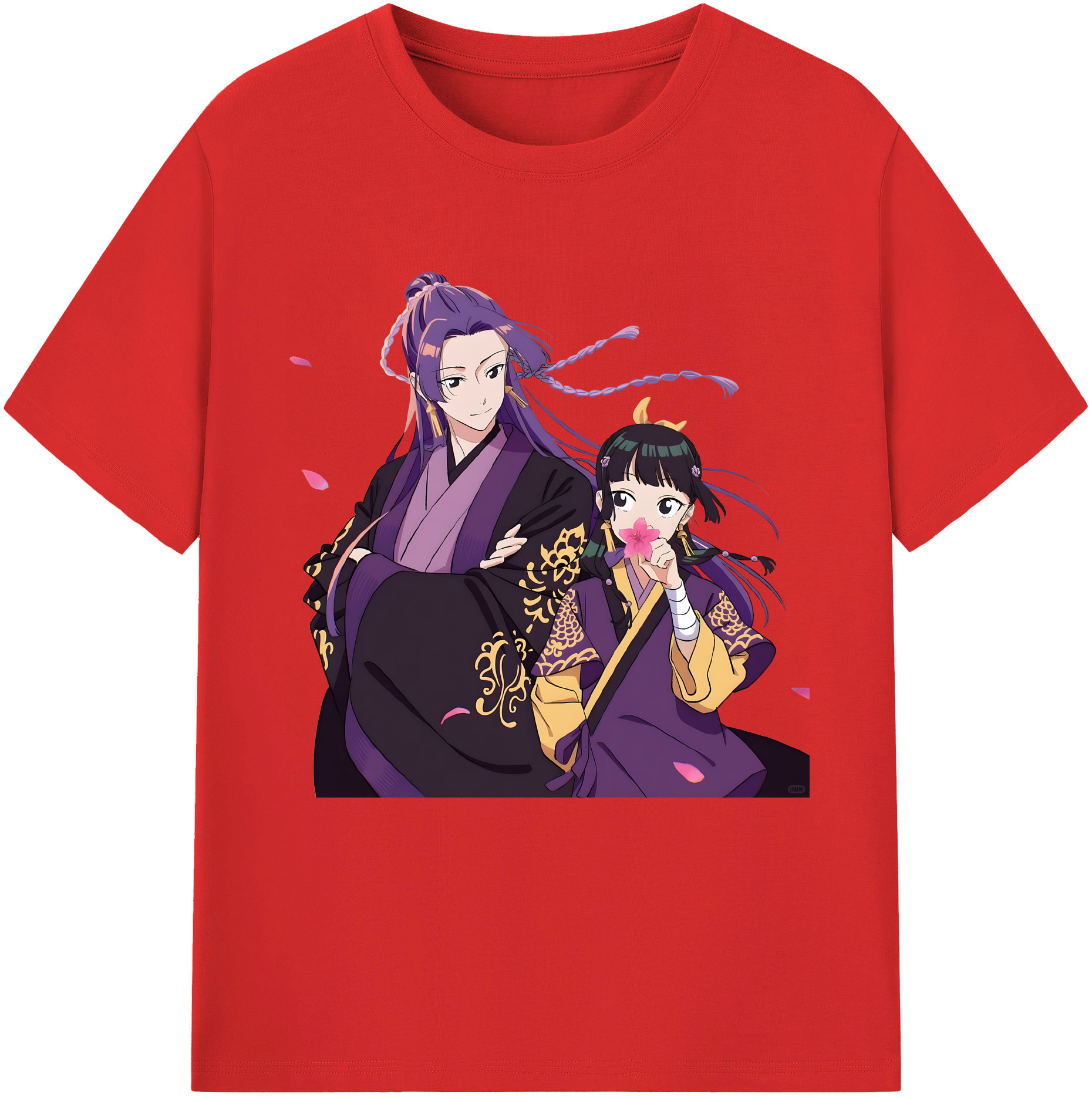 （画像用） 薬屋のひとりごと The Apothecary Diaries レディースカジュアルプリントTシャツ（綿100％）
