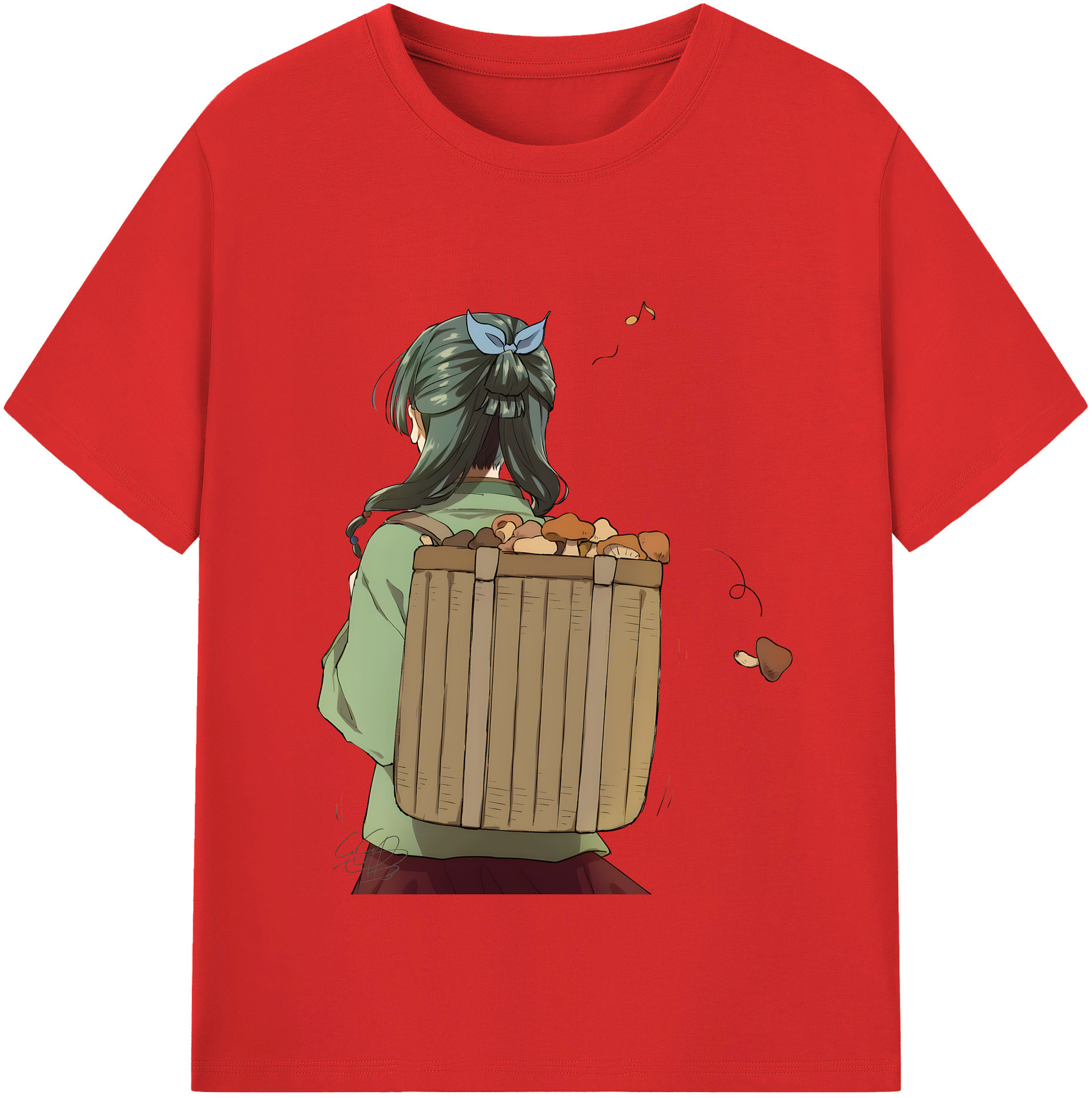 （画像用） 薬屋のひとりごと The Apothecary Diaries レディースカジュアルプリントTシャツ（綿100％）