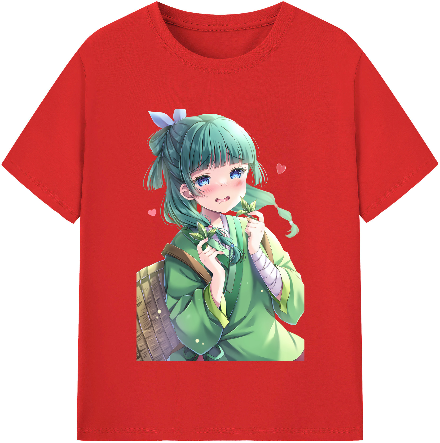 （画像用） 薬屋のひとりごと The Apothecary Diaries レディースカジュアルプリントTシャツ（綿100％）