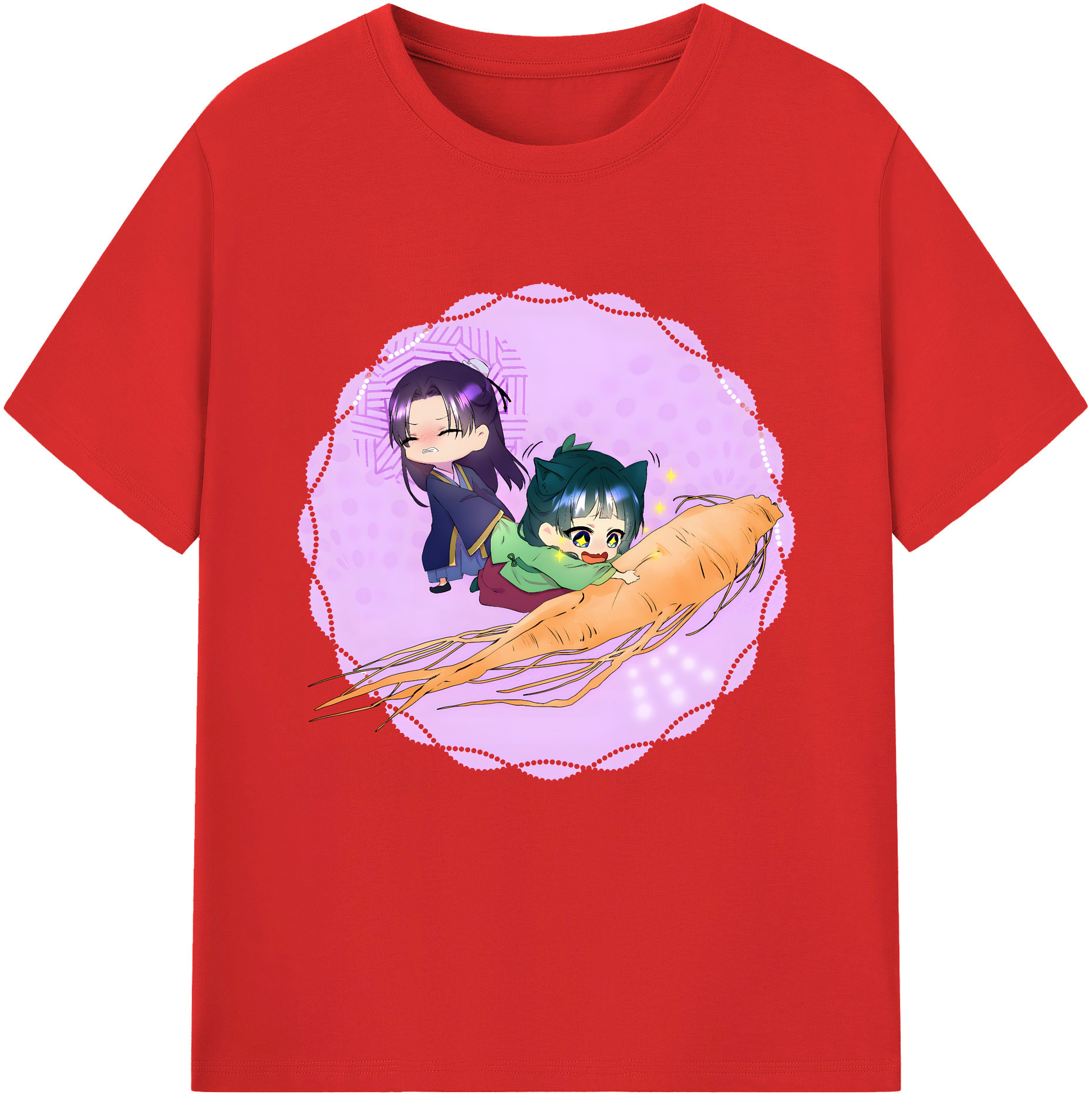 （画像用） 薬屋のひとりごと The Apothecary Diaries レディースカジュアルプリントTシャツ（綿100％）