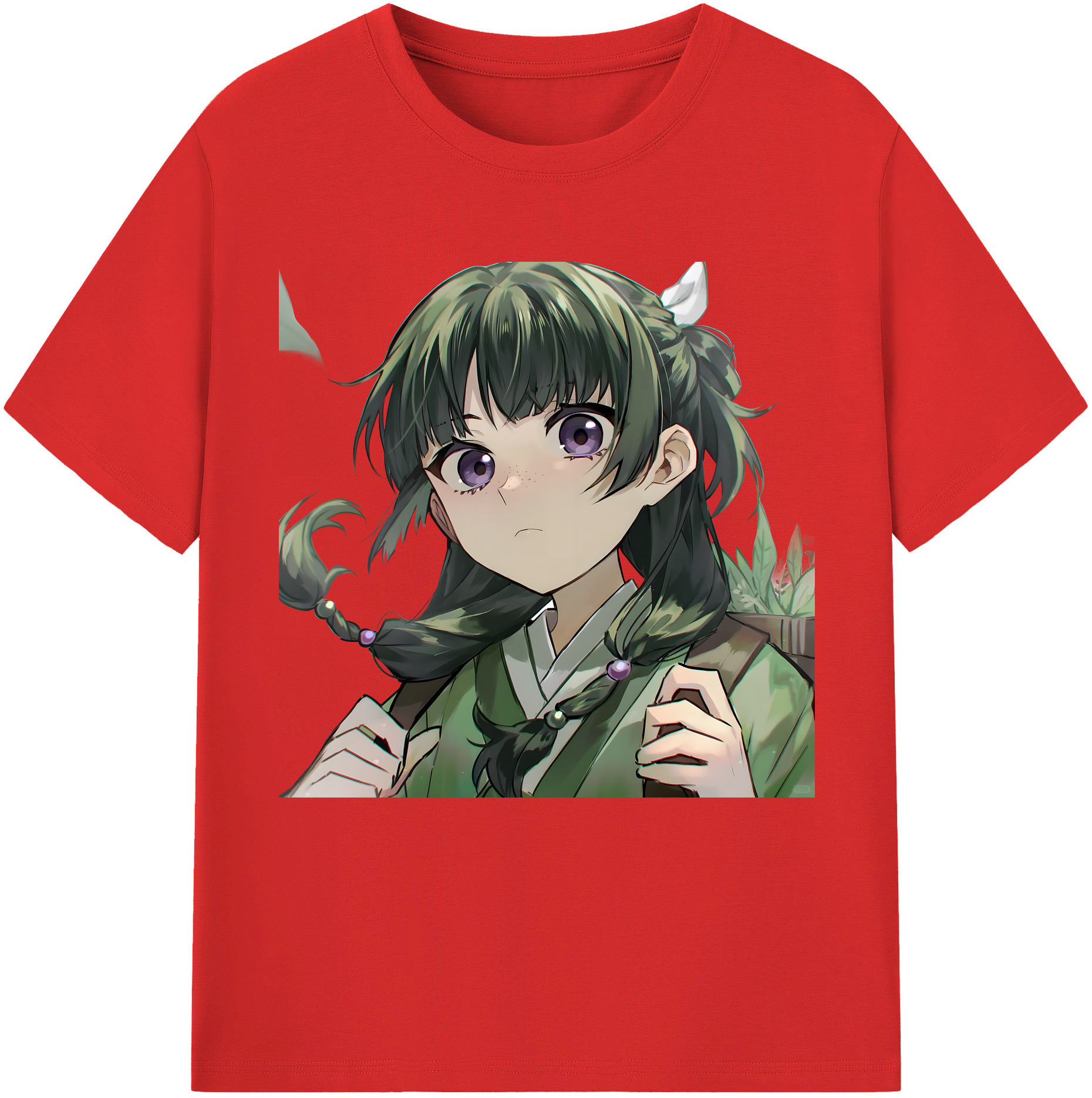 （画像用） 薬屋のひとりごと The Apothecary Diaries レディースカジュアルプリントTシャツ（綿100％）