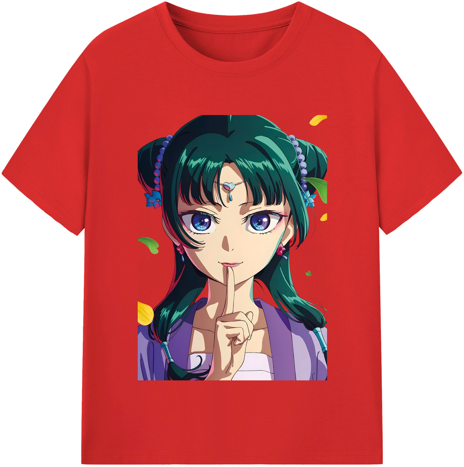 （画像用） 薬屋のひとりごと The Apothecary Diaries レディースカジュアルプリントTシャツ（綿100％）