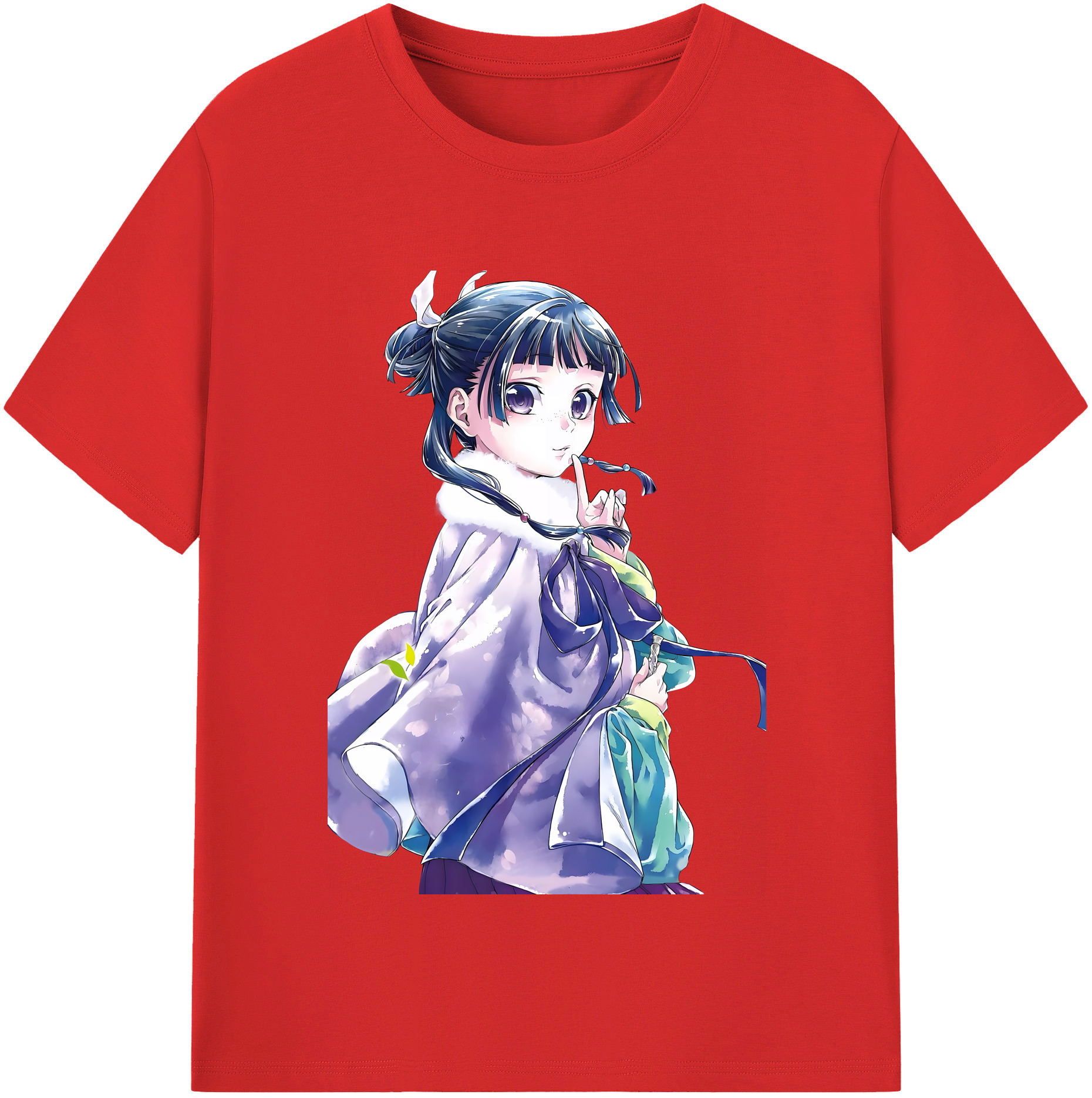 （画像用） 薬屋のひとりごと The Apothecary Diaries レディースカジュアルプリントTシャツ（綿100％）