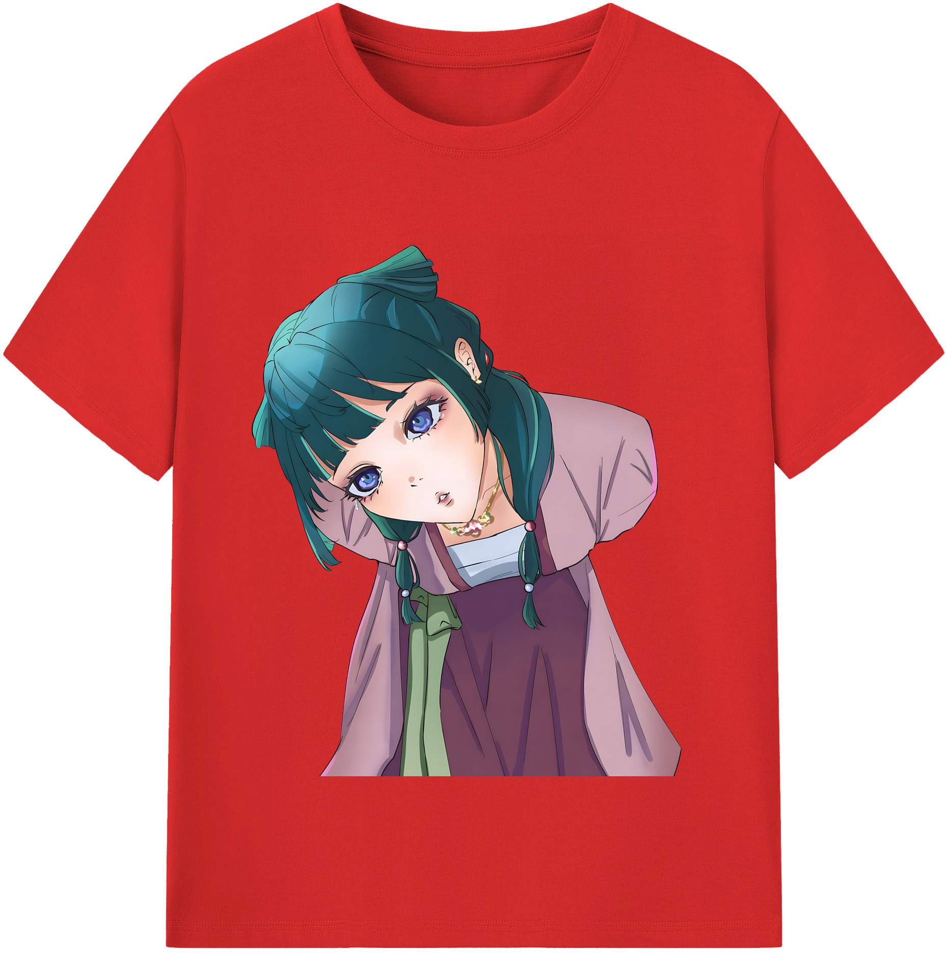 （画像用） 薬屋のひとりごと The Apothecary Diaries レディースカジュアルプリントTシャツ（綿100％）