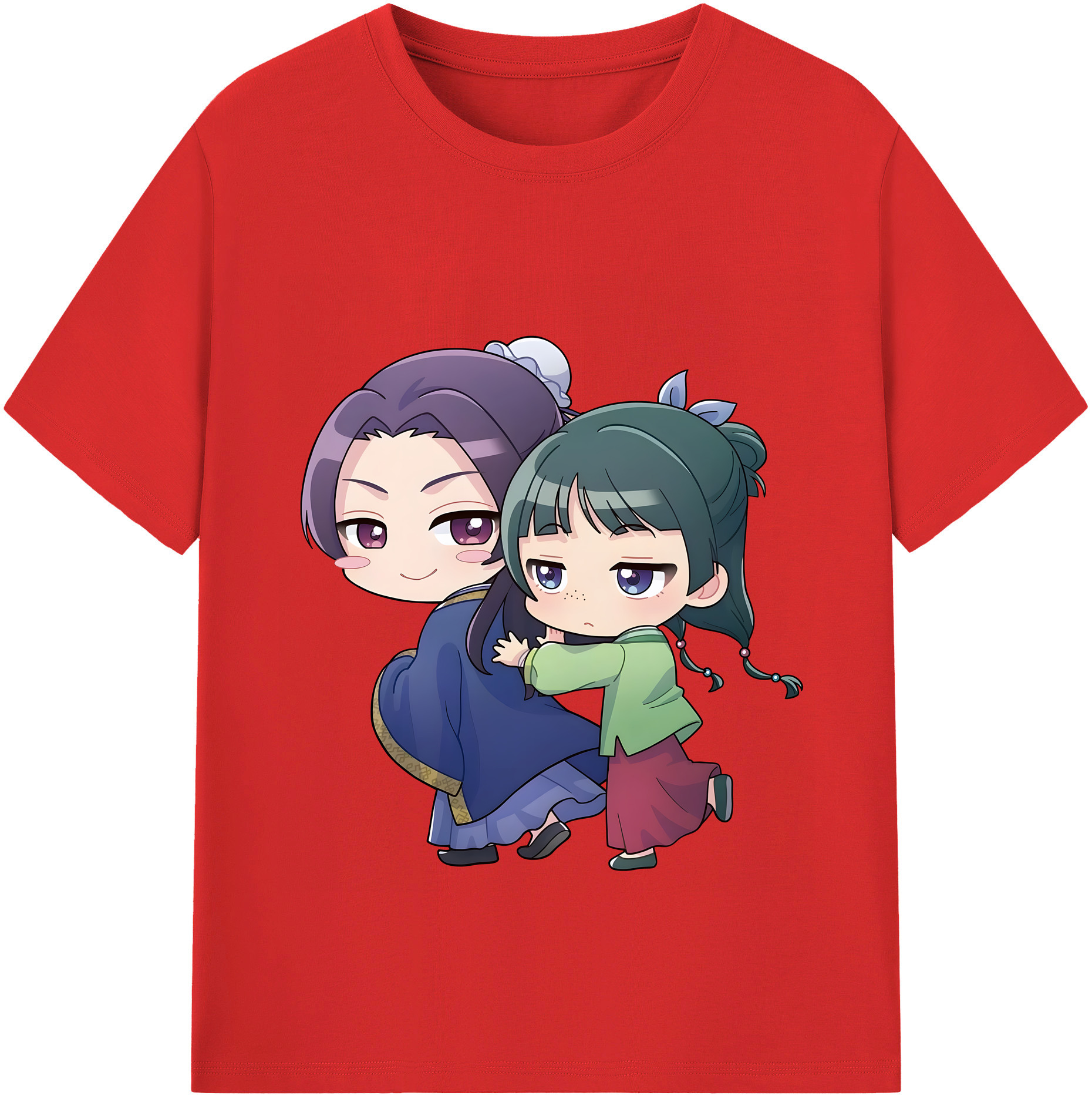 （画像用） 薬屋のひとりごと The Apothecary Diaries レディースカジュアルプリントTシャツ（綿100％）