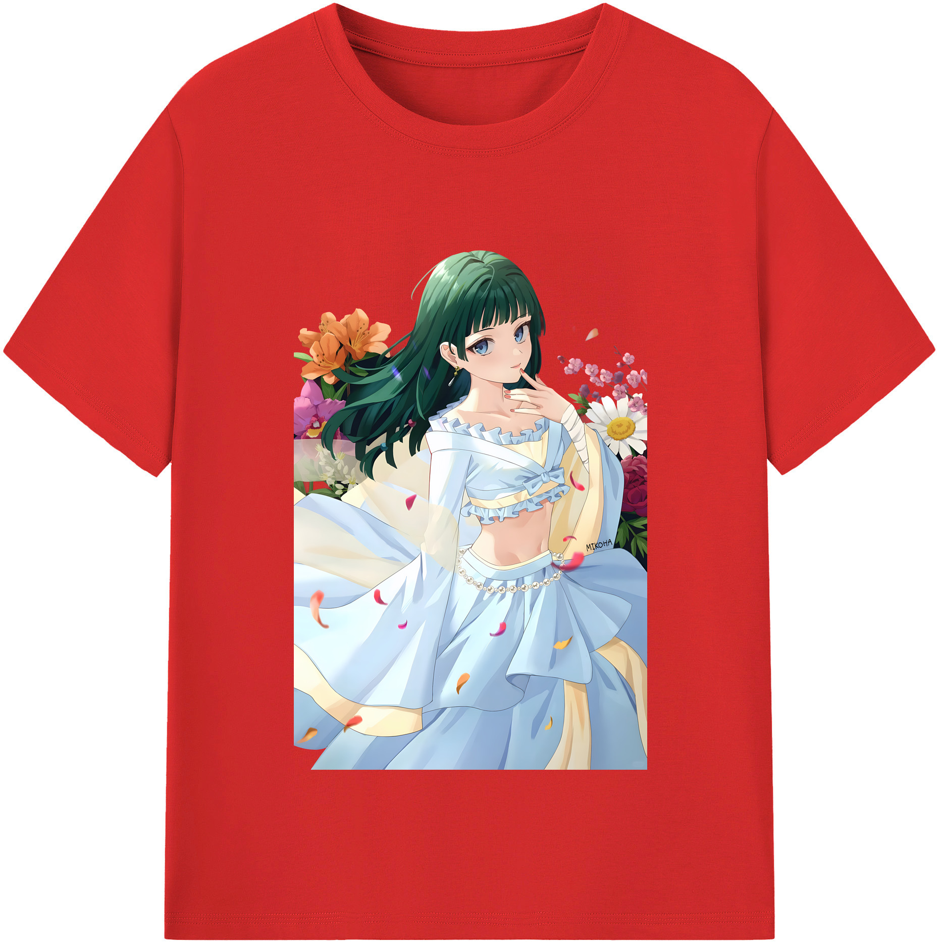 （画像用） 薬屋のひとりごと The Apothecary Diaries レディースカジュアルプリントTシャツ（綿100％）