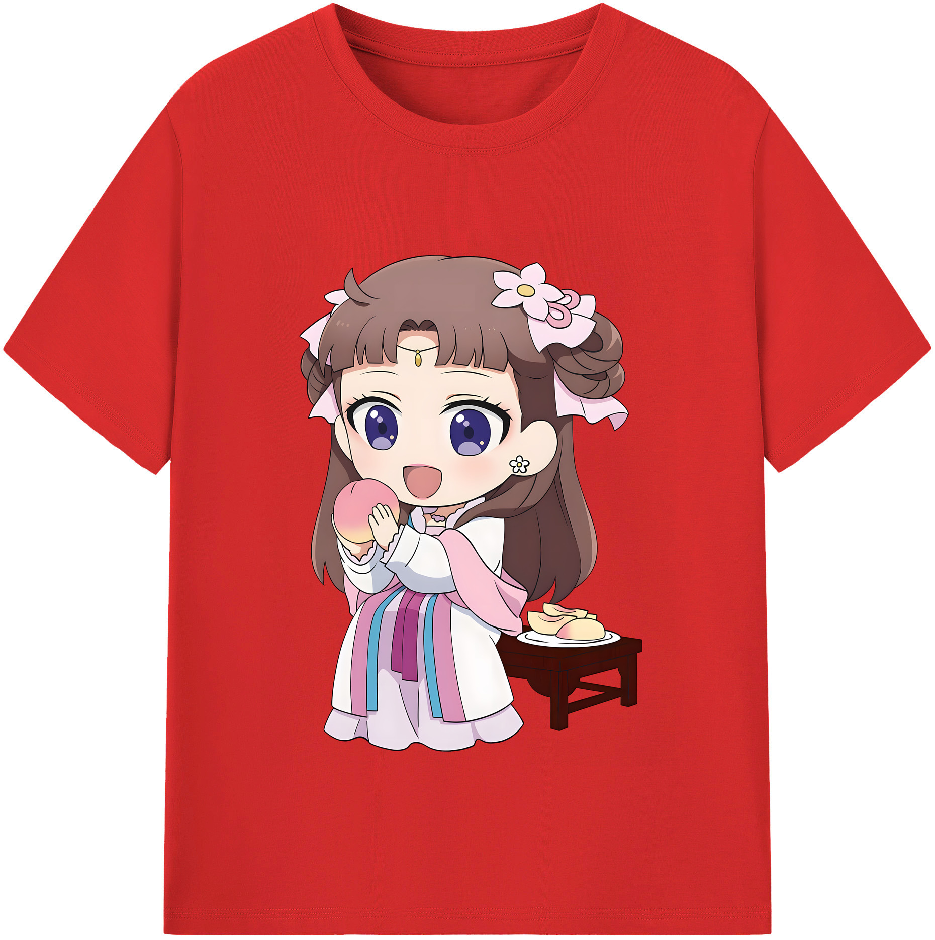 （画像用） 薬屋のひとりごと The Apothecary Diaries レディースカジュアルプリントTシャツ（綿100％）